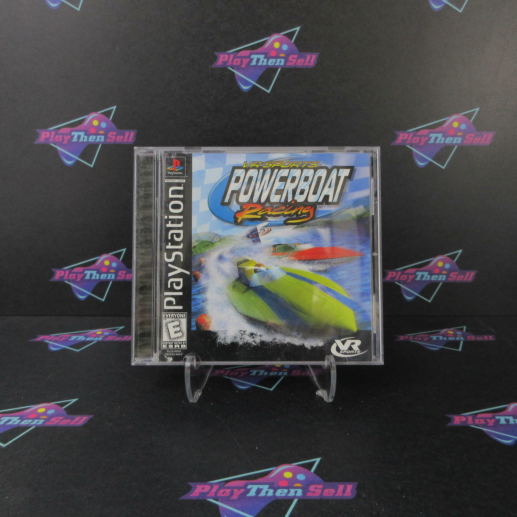 Vr Sports Powerboat Racing PS1 PlayStation 1 MD + Reg Card Complete CIB - Very Good