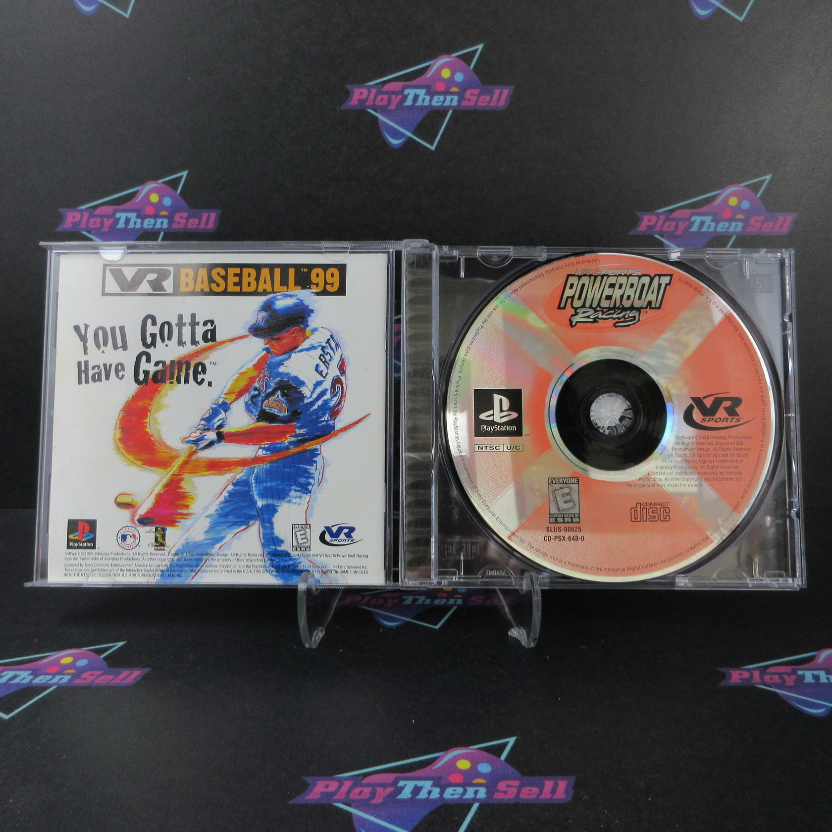 Vr Sports Powerboat Racing PS1 PlayStation 1 MD + Reg Card Complete CIB - Very Good