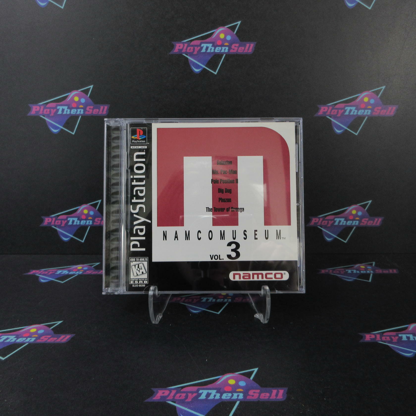 Namco Museum Vol. 3 PS1 PlayStation 1 Alternate Art + Reg Card - Like New