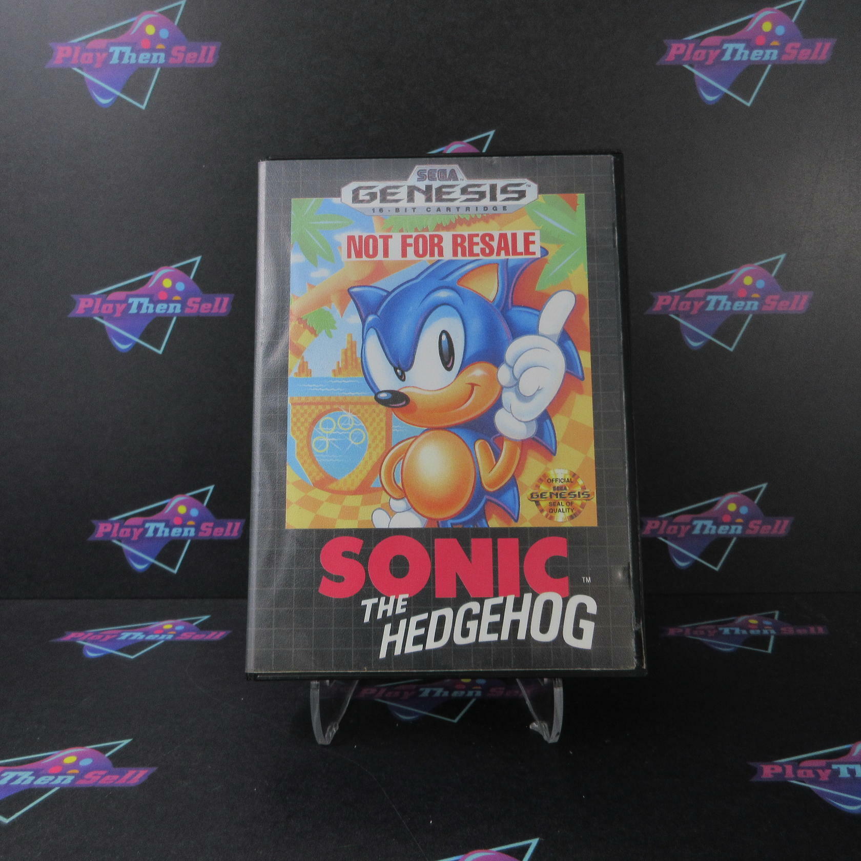 Sonic the Hedgehog Not For Resale Art Sega Genesis - Like New