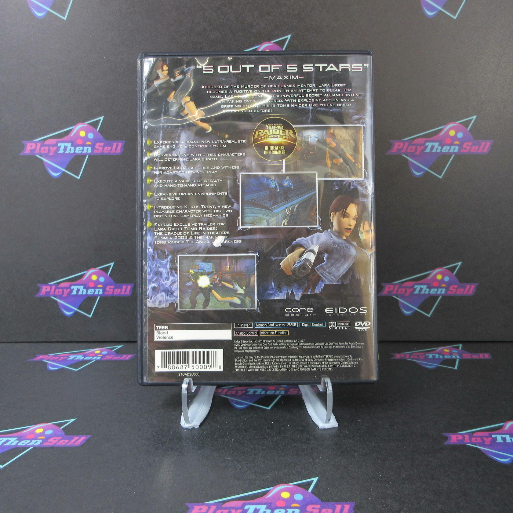 Lara Croft Tomb Raider The  Angel Of Darkness PS2 PlayStation 2 + Reg Card - Like New