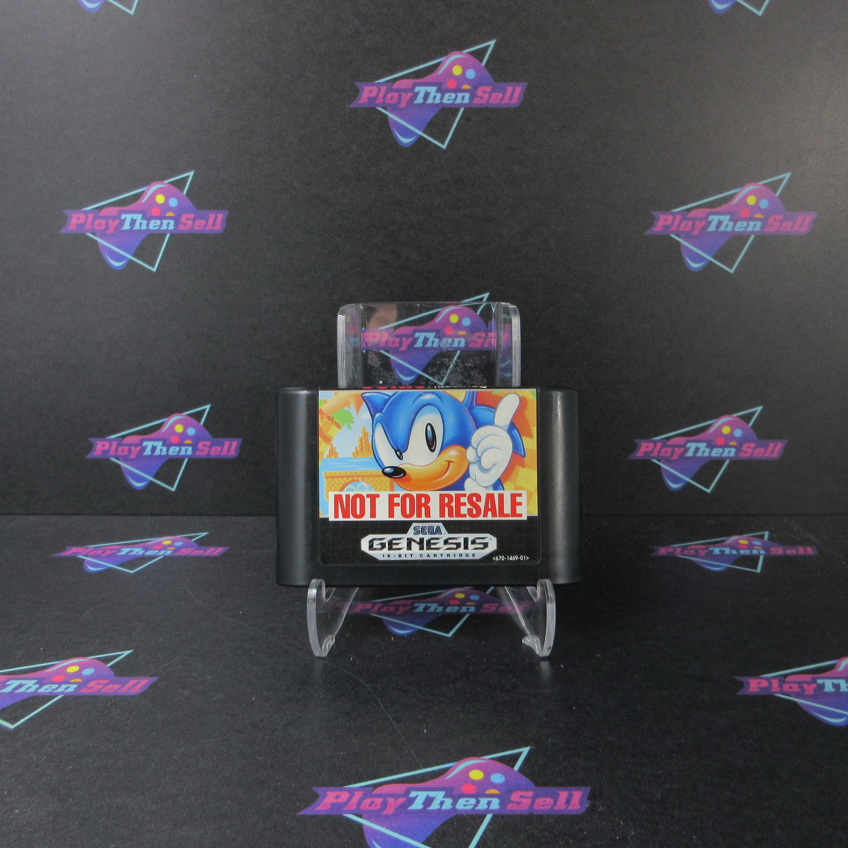 Sonic the Hedgehog Not For Resale Art Sega Genesis - Like New