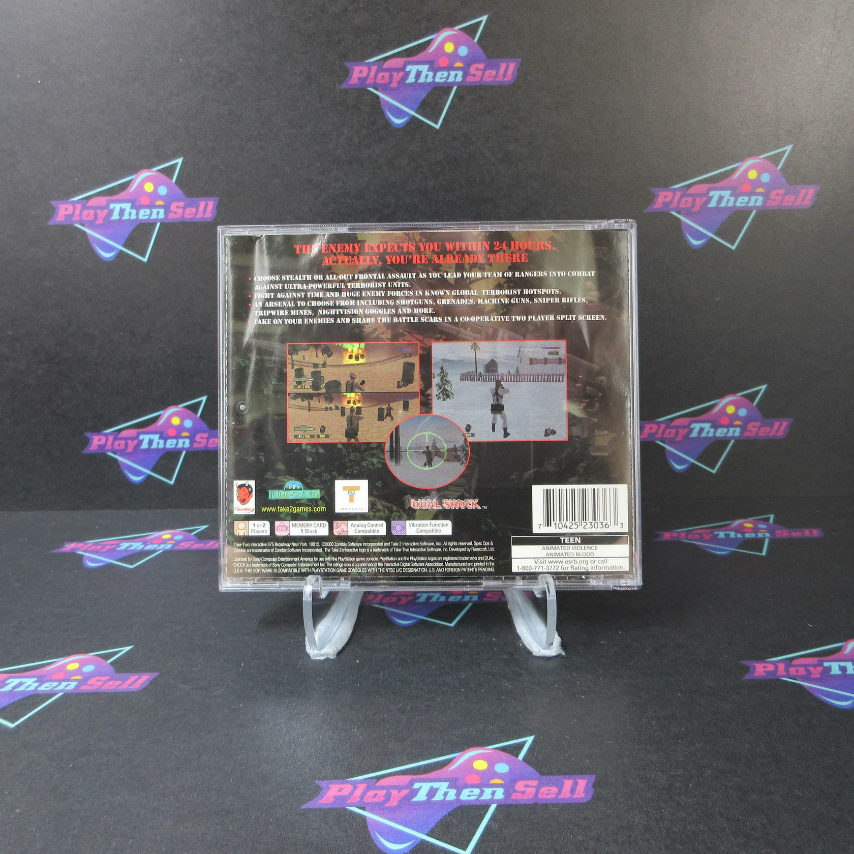 Spec Ops Stealth Patrol PS1 PlayStation 1 AD/MD Complete CIB - Very Good