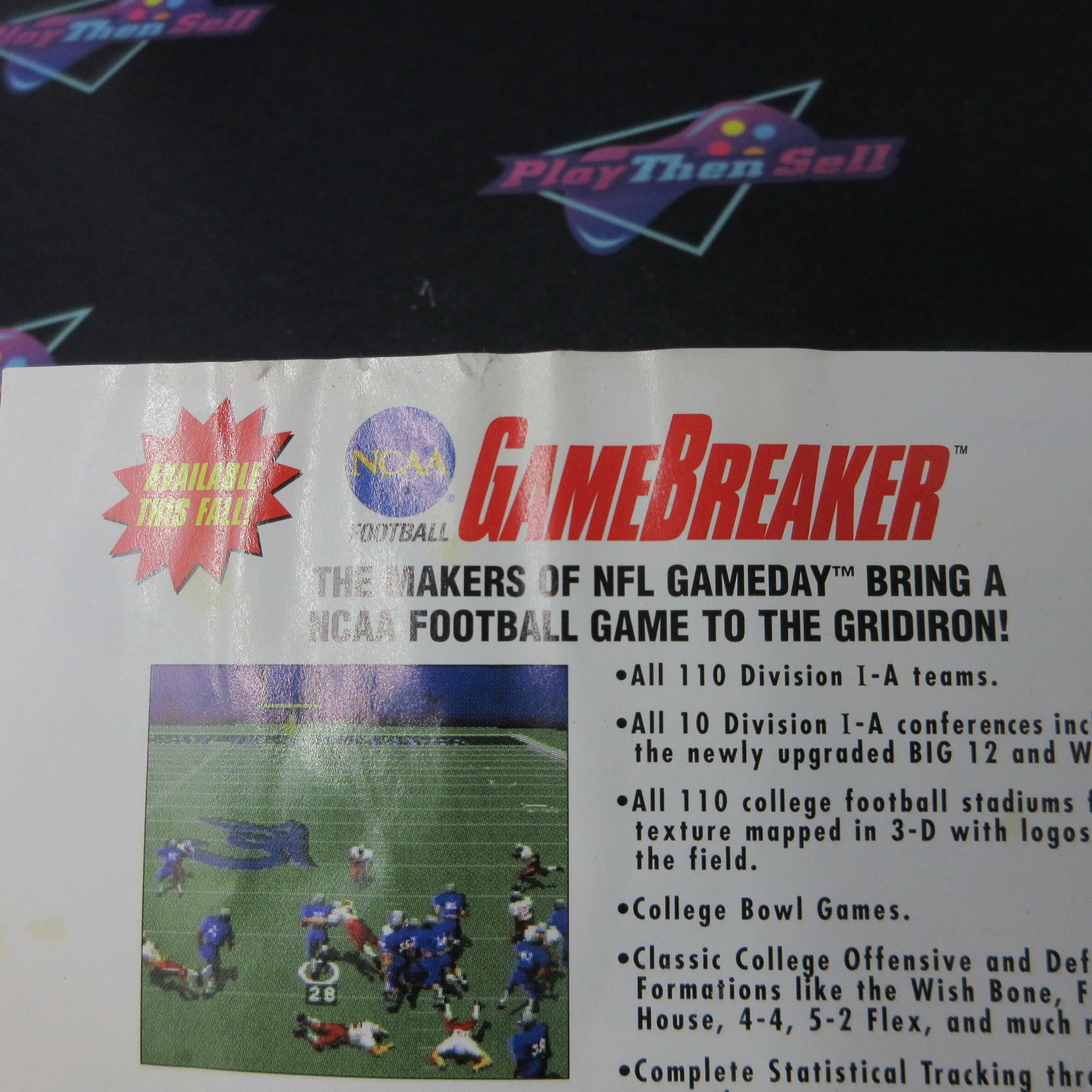 NFL GameDay PS1 PlayStation 1 MD Complete CIB - Very Good