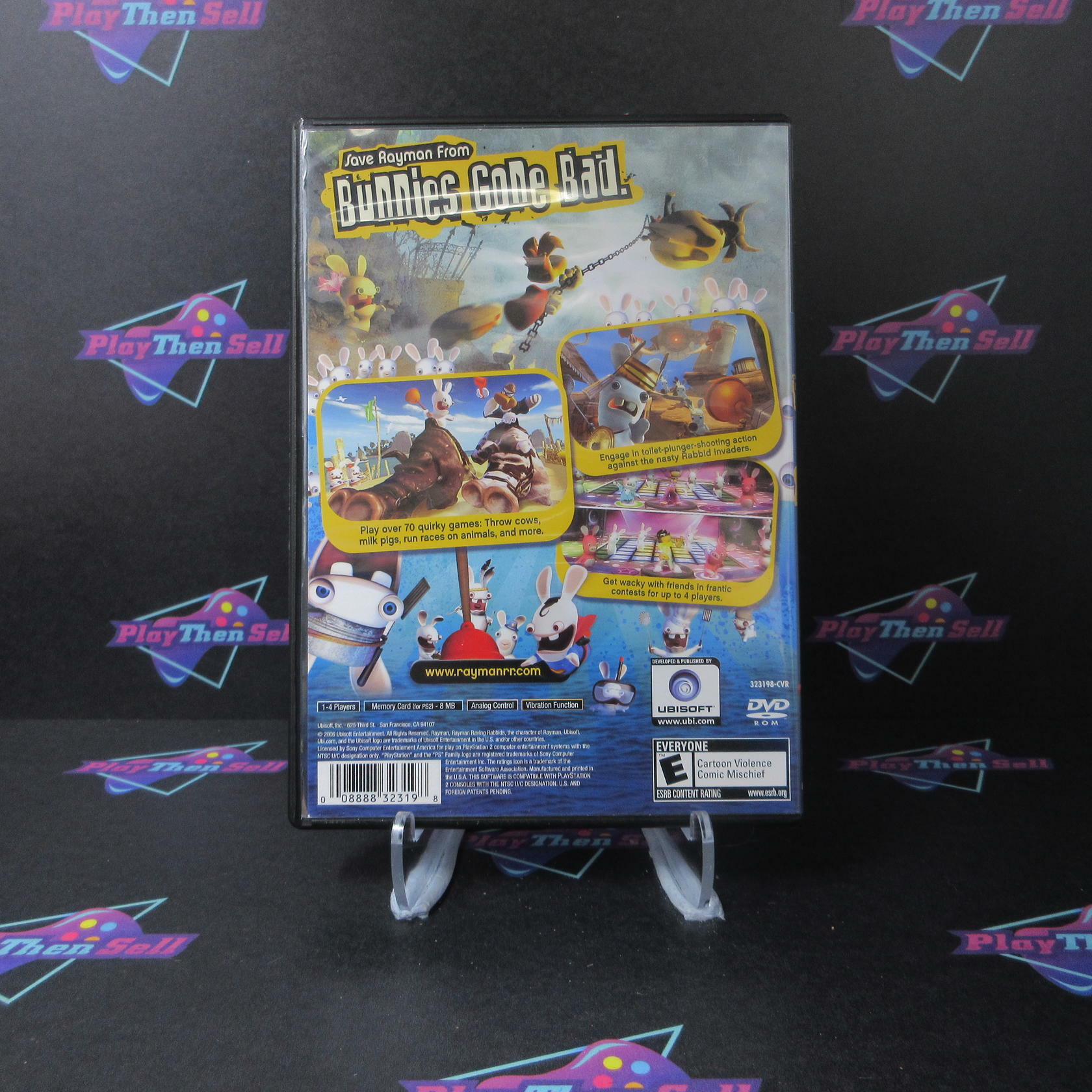 Rayman Raving Rabbids PS2 PlayStation 2 - Like New