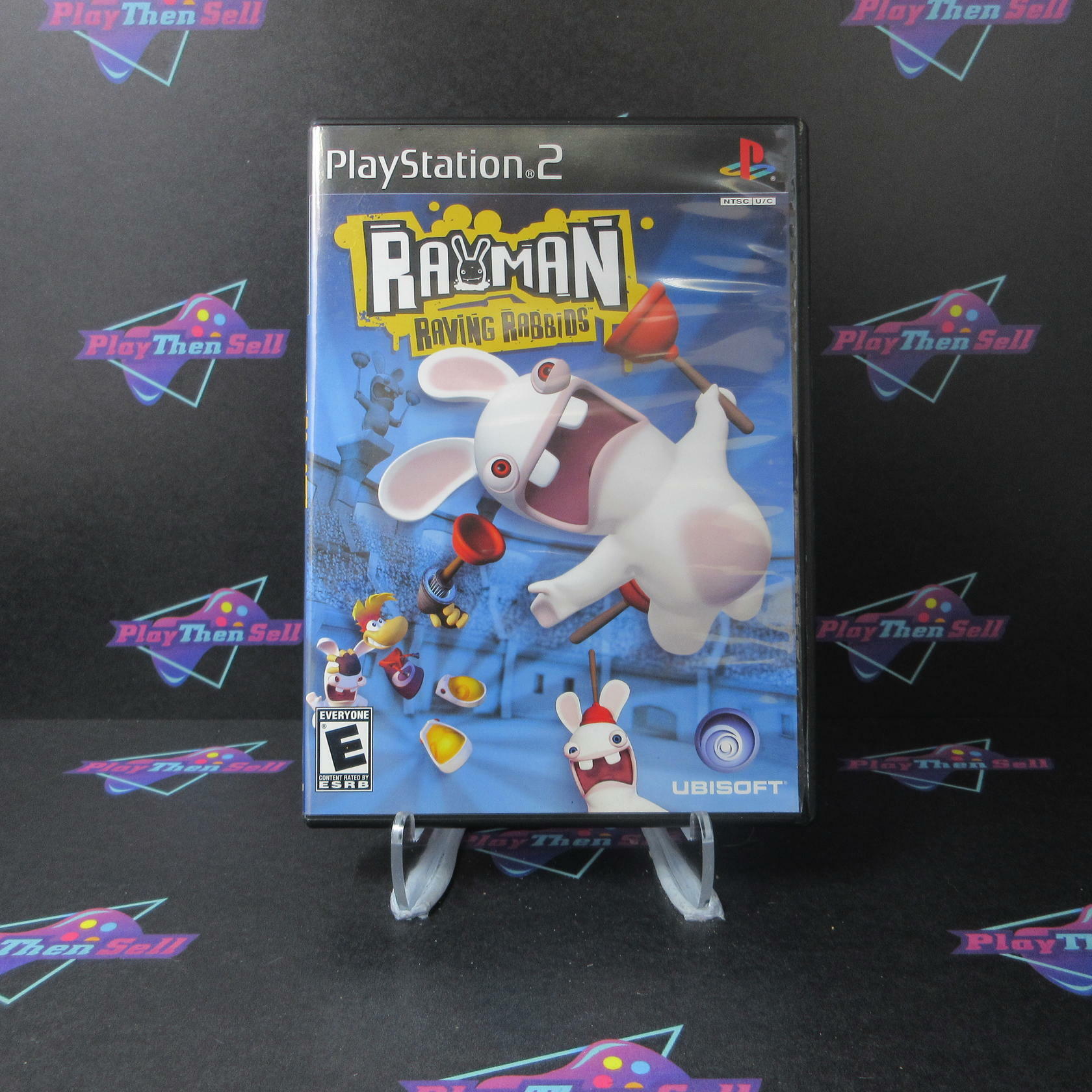 Rayman Raving Rabbids PS2 PlayStation 2 - Like New