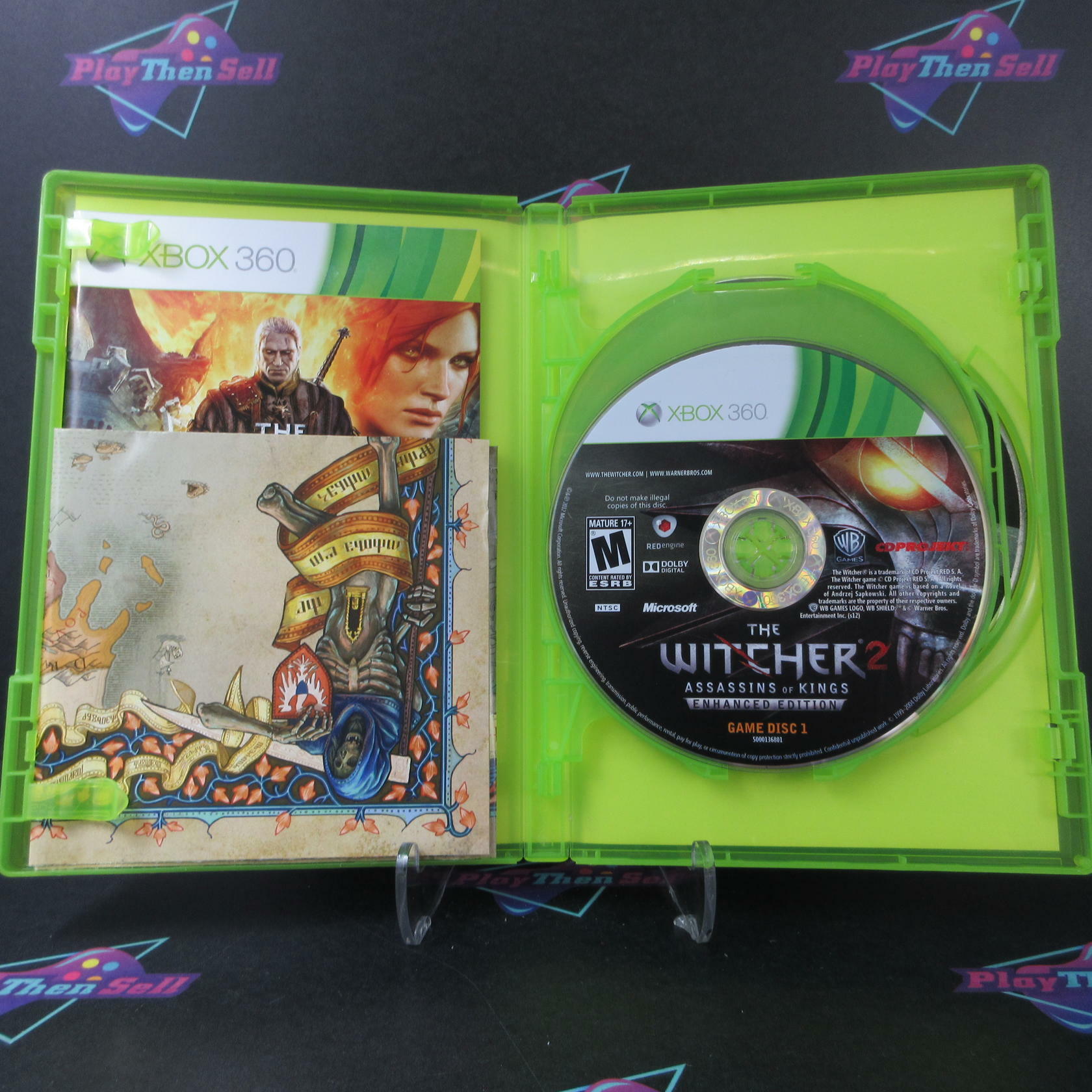 The Witcher 2 Assassins Of Kings Enhanced Xbox 360 + Map/CD/Sleeve/Handbook - Like New