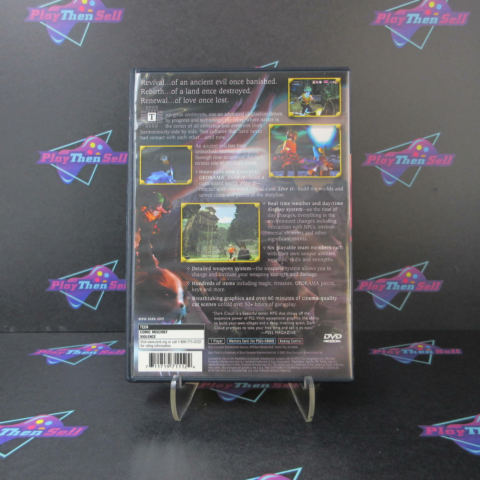 Dark Cloud PS2 PlayStation 2 + Reg Card - Like New
