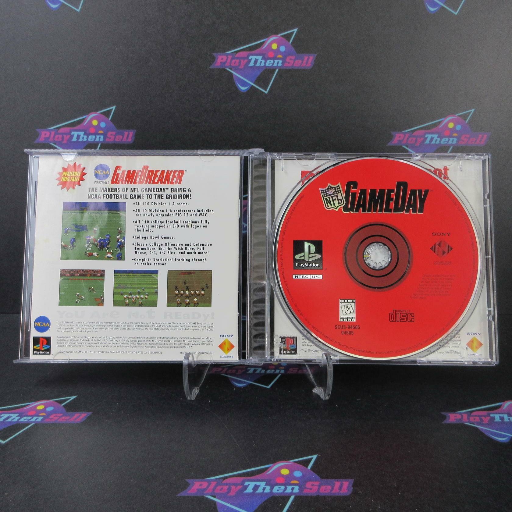 NFL GameDay PS1 PlayStation 1 MD Complete CIB - Very Good