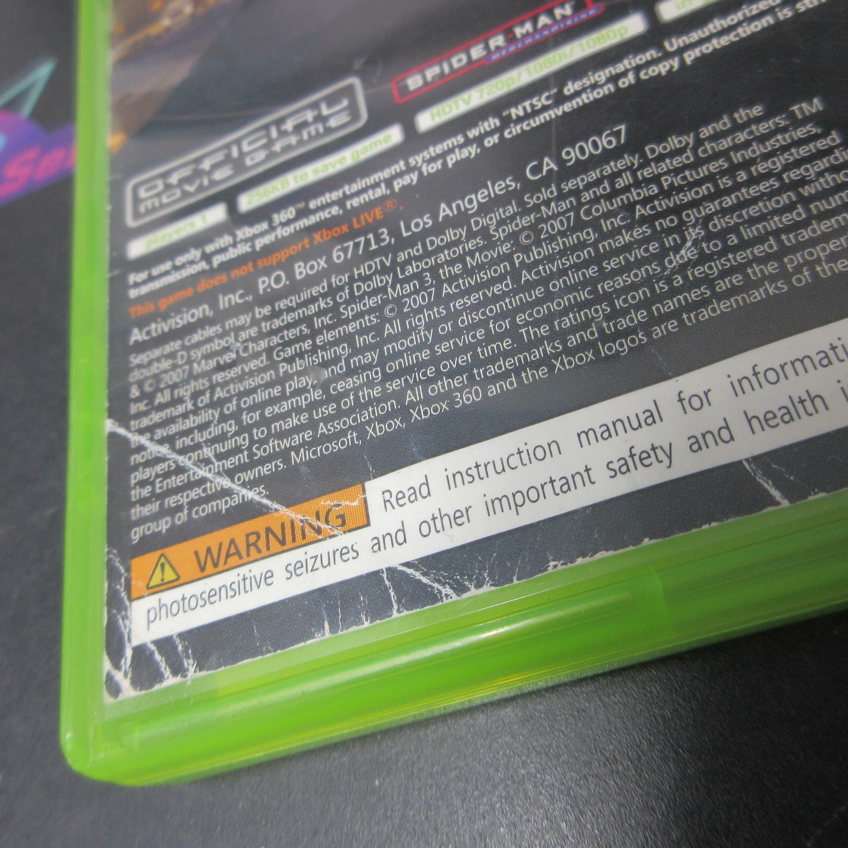 Spider-Man 3 Xbox 360 AD/NM - Very Good