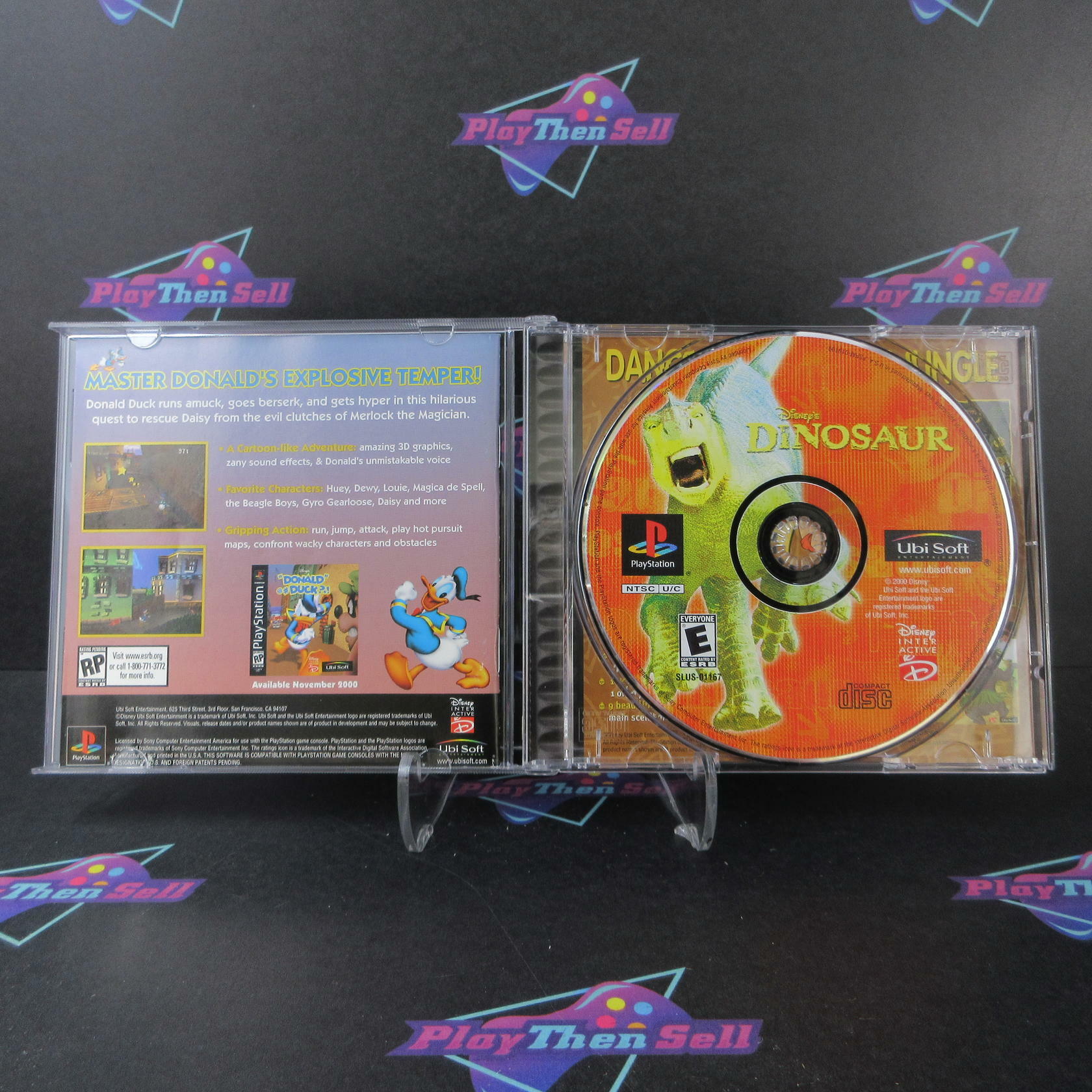 Disney's Dinosaur PS1 PlayStation 1 + Reg Card - Like New