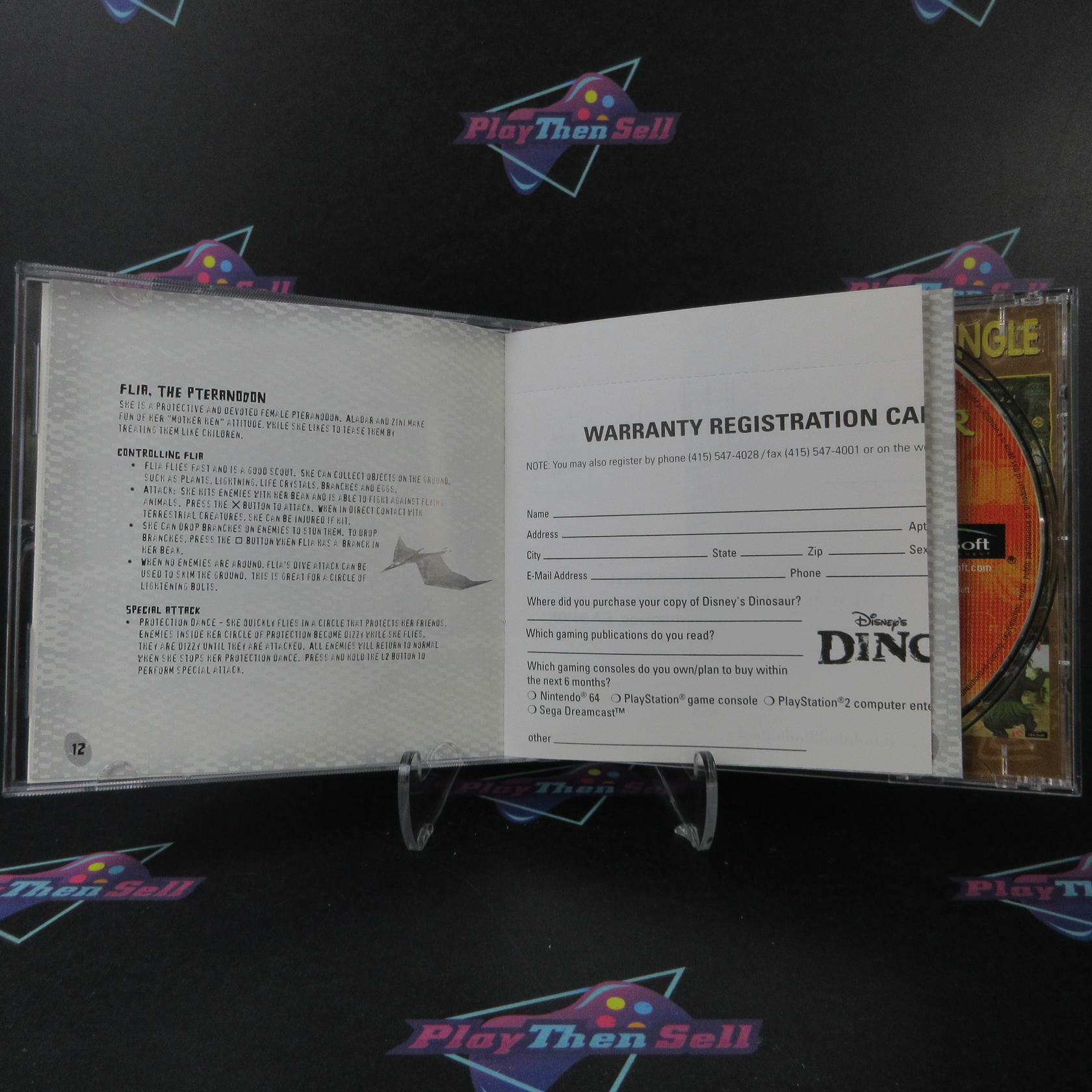 Disney's Dinosaur PS1 PlayStation 1 + Reg Card - Like New
