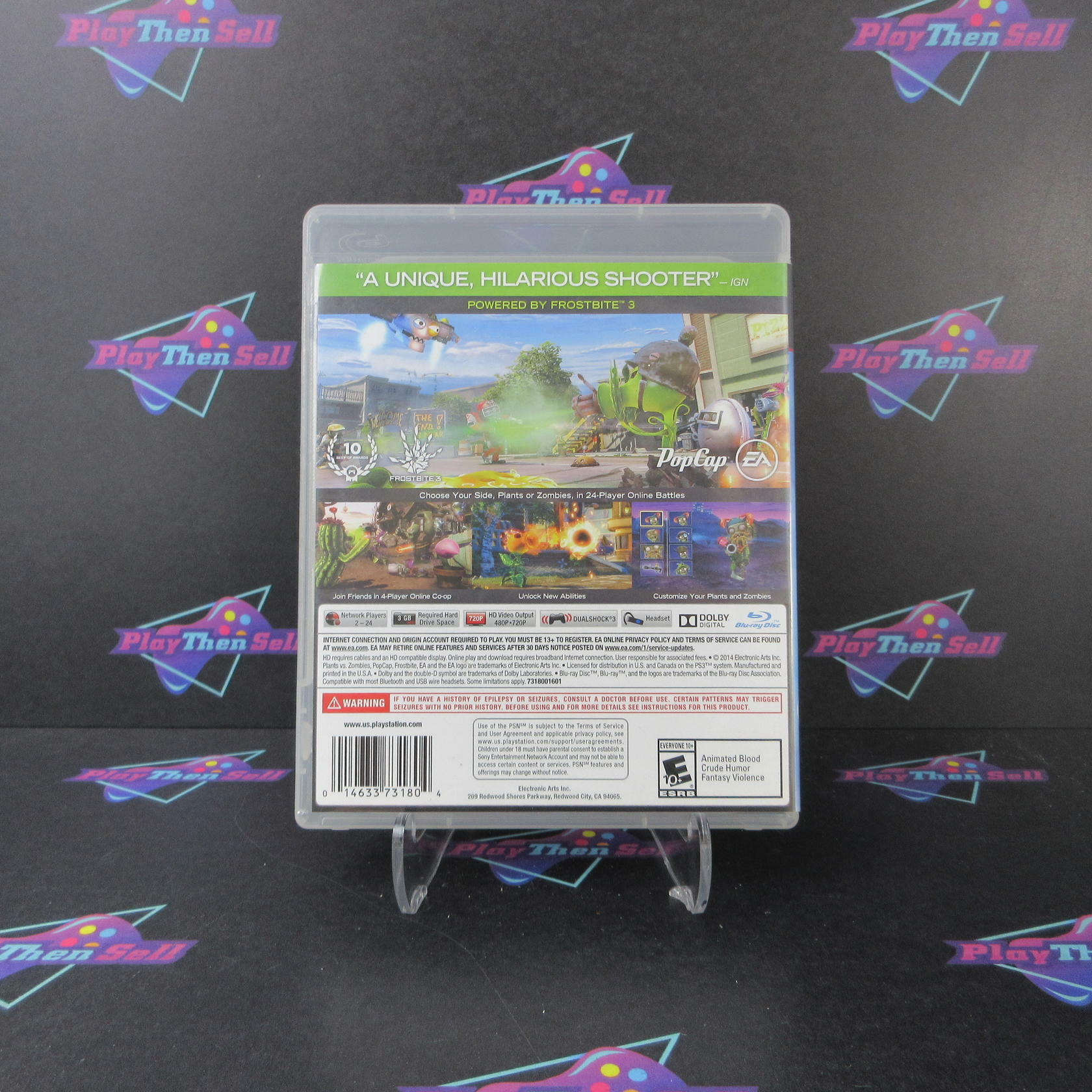 Plants vs Zombies Garden Warfare PS3 PlayStation 3 DD CIB - Very Good