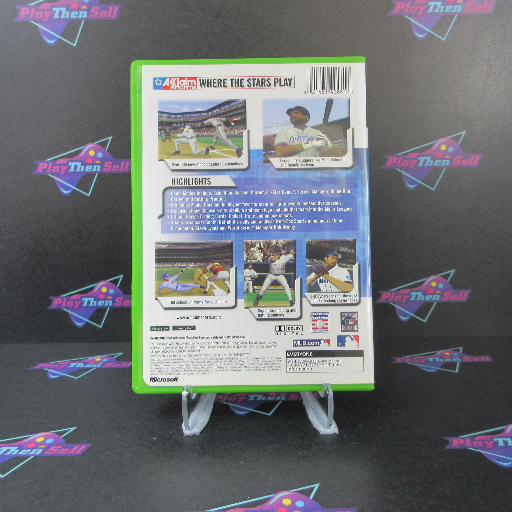 All Star Baseball 2003 - Xbox + Reg Card - Like New