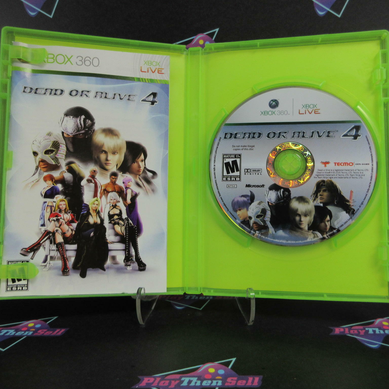 Dead or Alive 4 Xbox 360 + Reg Card - Like New