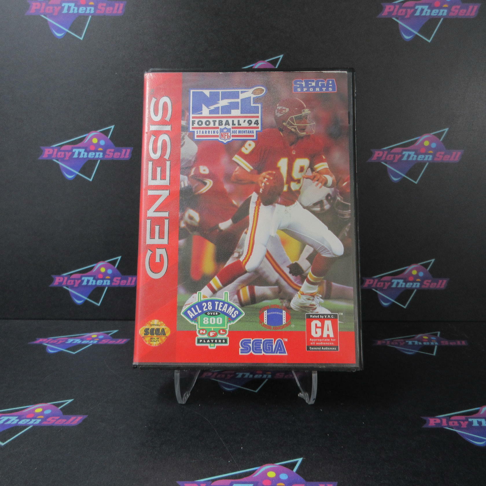 NFL Football '94 Starring Joe Montana Sega Genesis Boxed AD Complete - Very Good