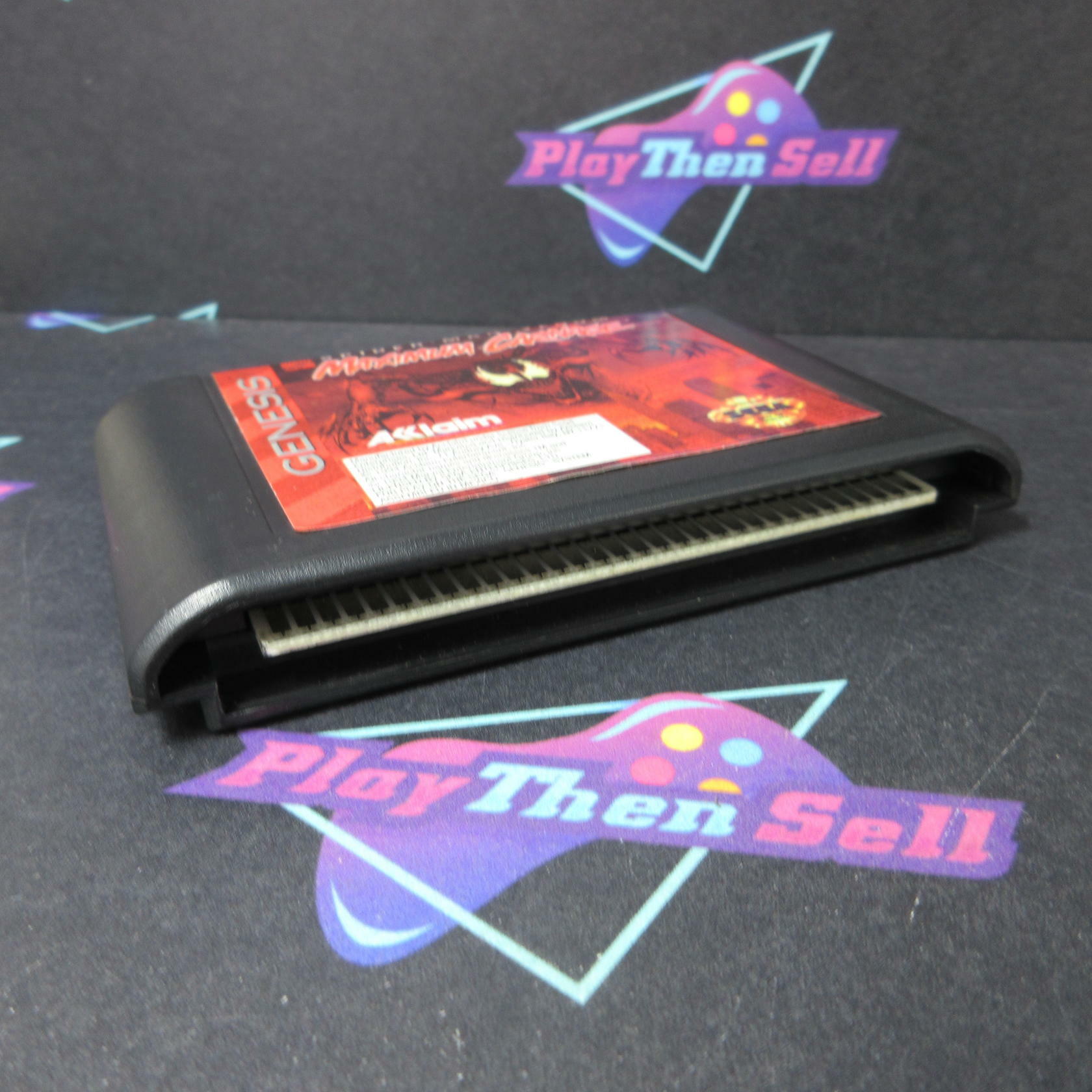 Maximum Carnage Spider-Man Venom Sega Genesis Boxed CS/NM Authentic / Tested - Very Good