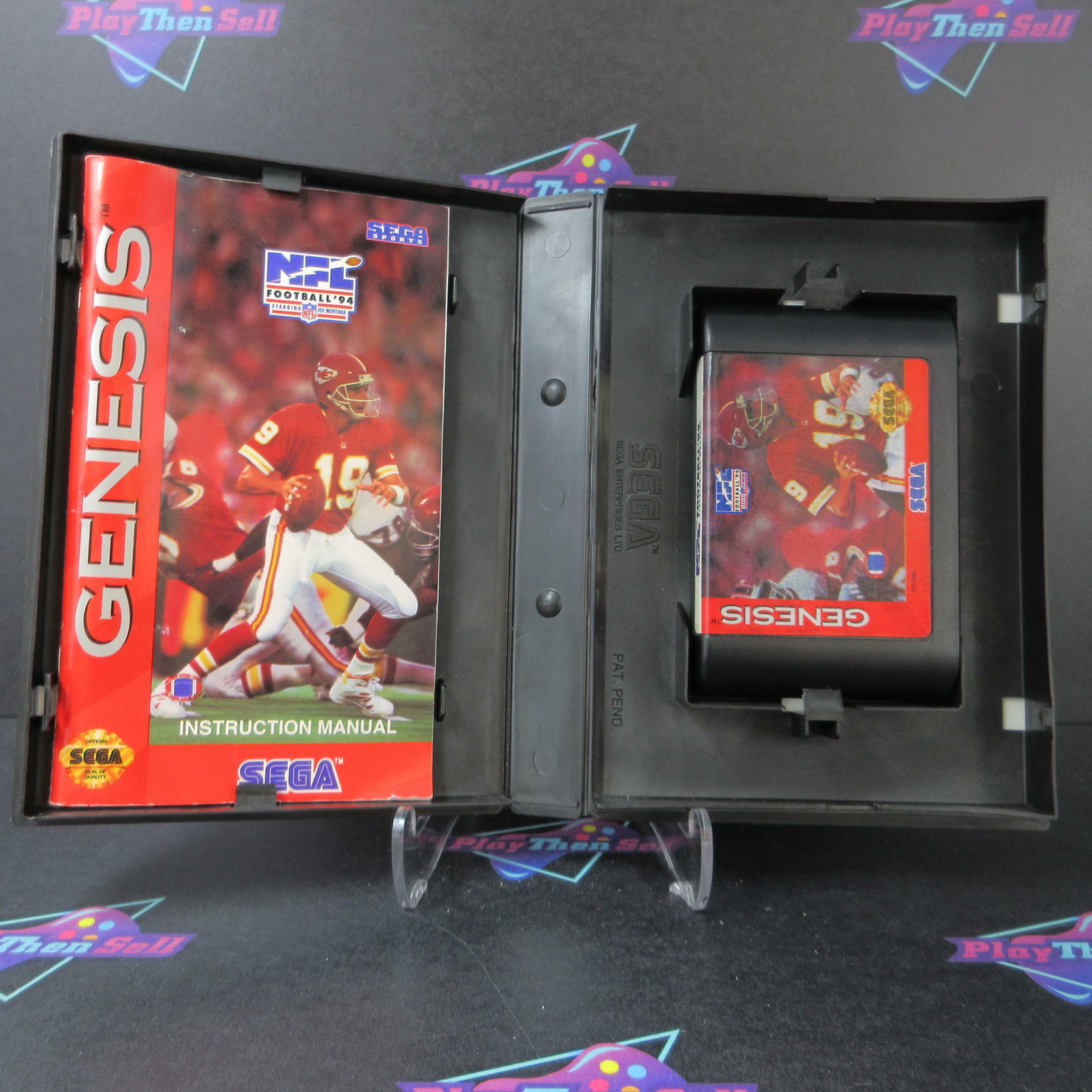 NFL Football '94 Starring Joe Montana Sega Genesis Boxed AD Complete - Very Good