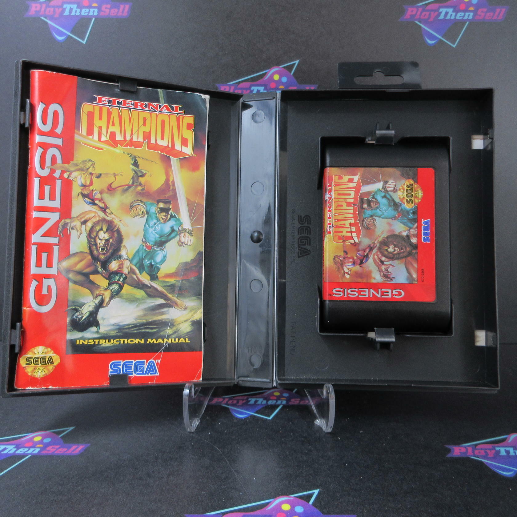 Eternal Champions Sega Genesis Boxed AD/MD Complete CIB - Very Good