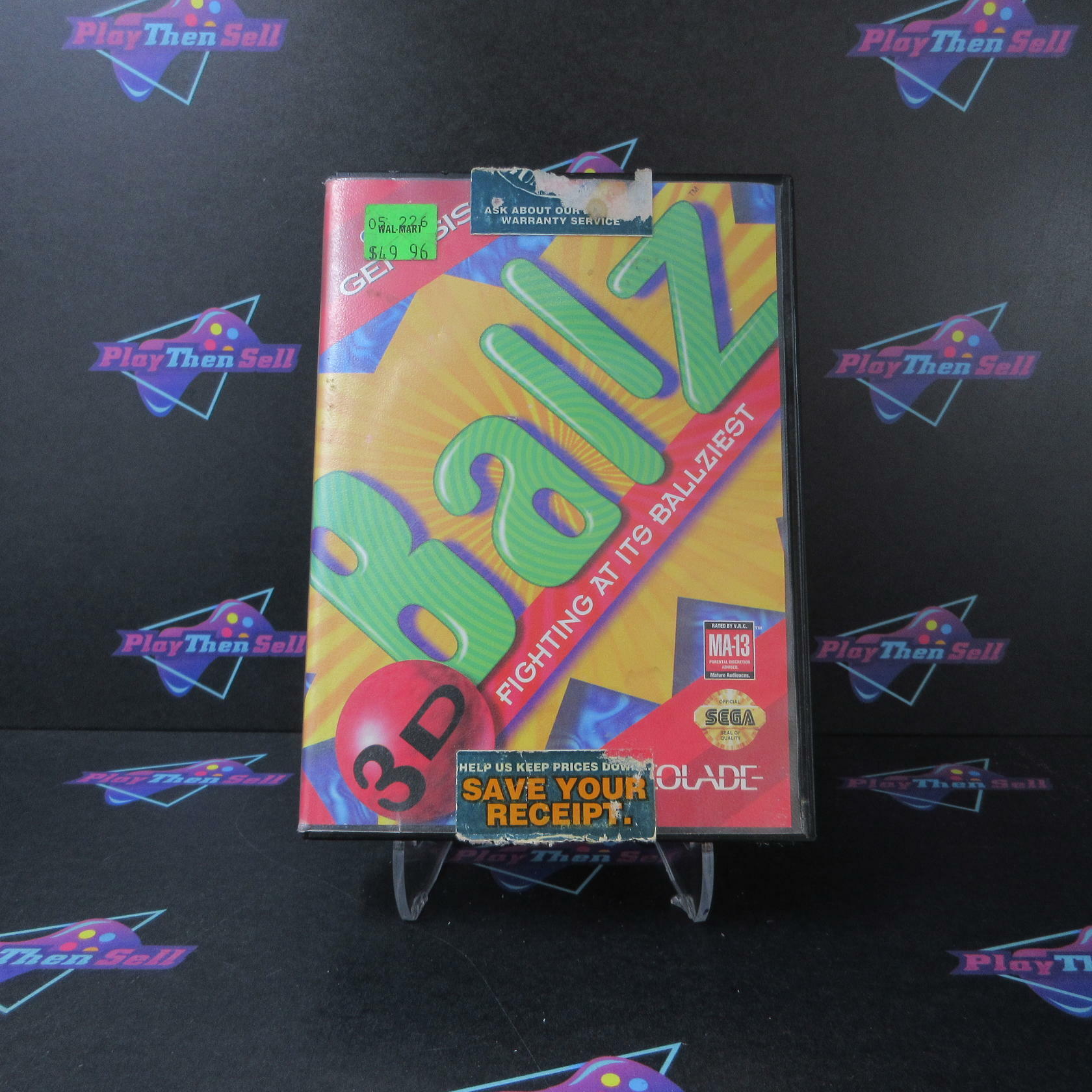 Ballz Sega Genesis Boxed AD/CS Complete CIB - Very Good