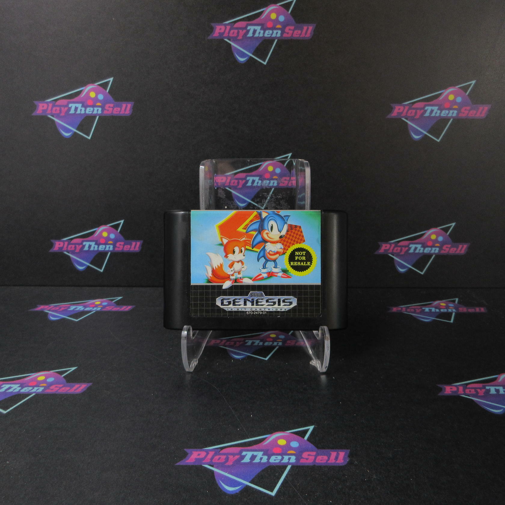 Sonic the Hedgehog 2 Not For Resale Art Sega Genesis CS/MD Complete CIB - Very Good