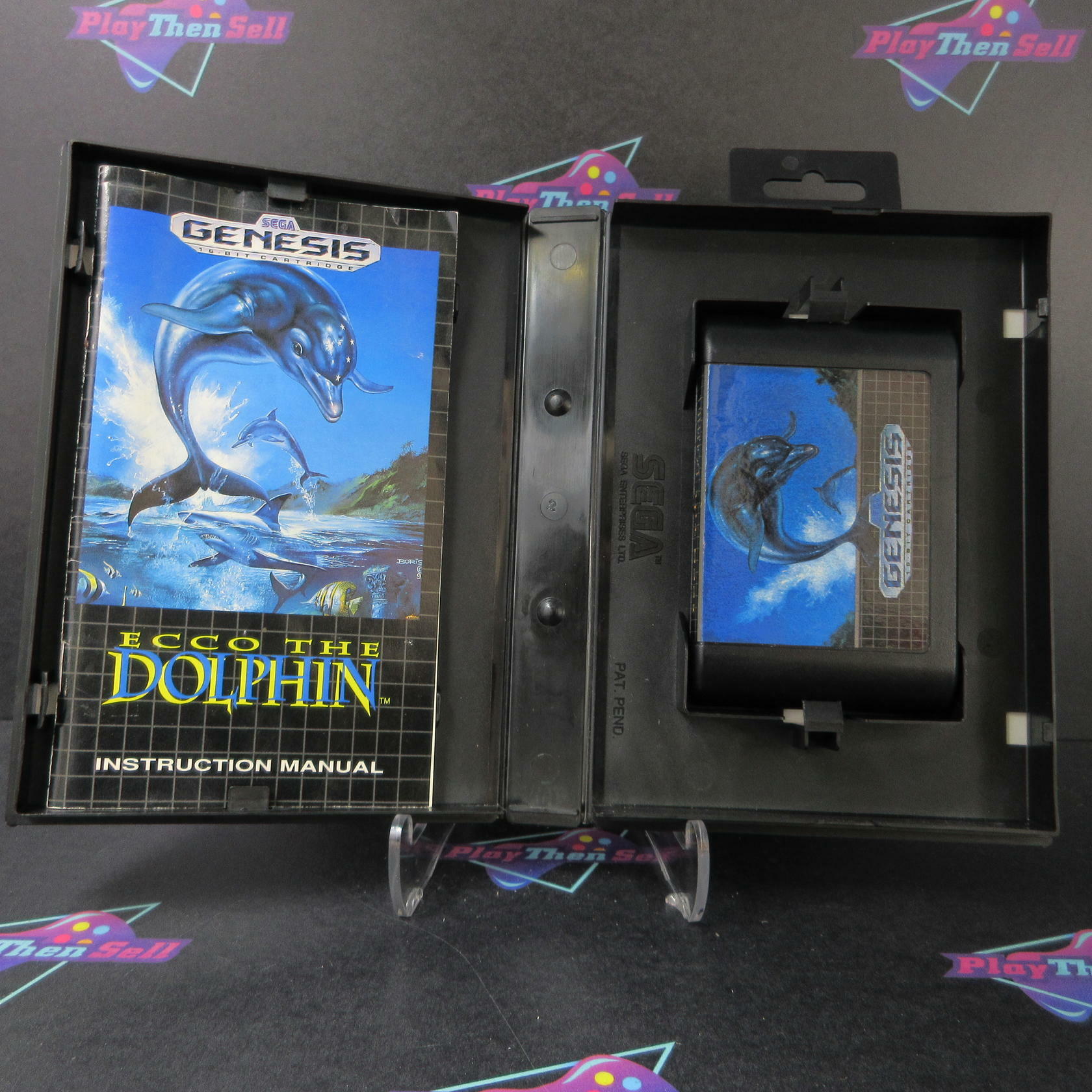 Ecco the Dolphin Sega Genesis Boxed MD Complete CIB - Very Good
