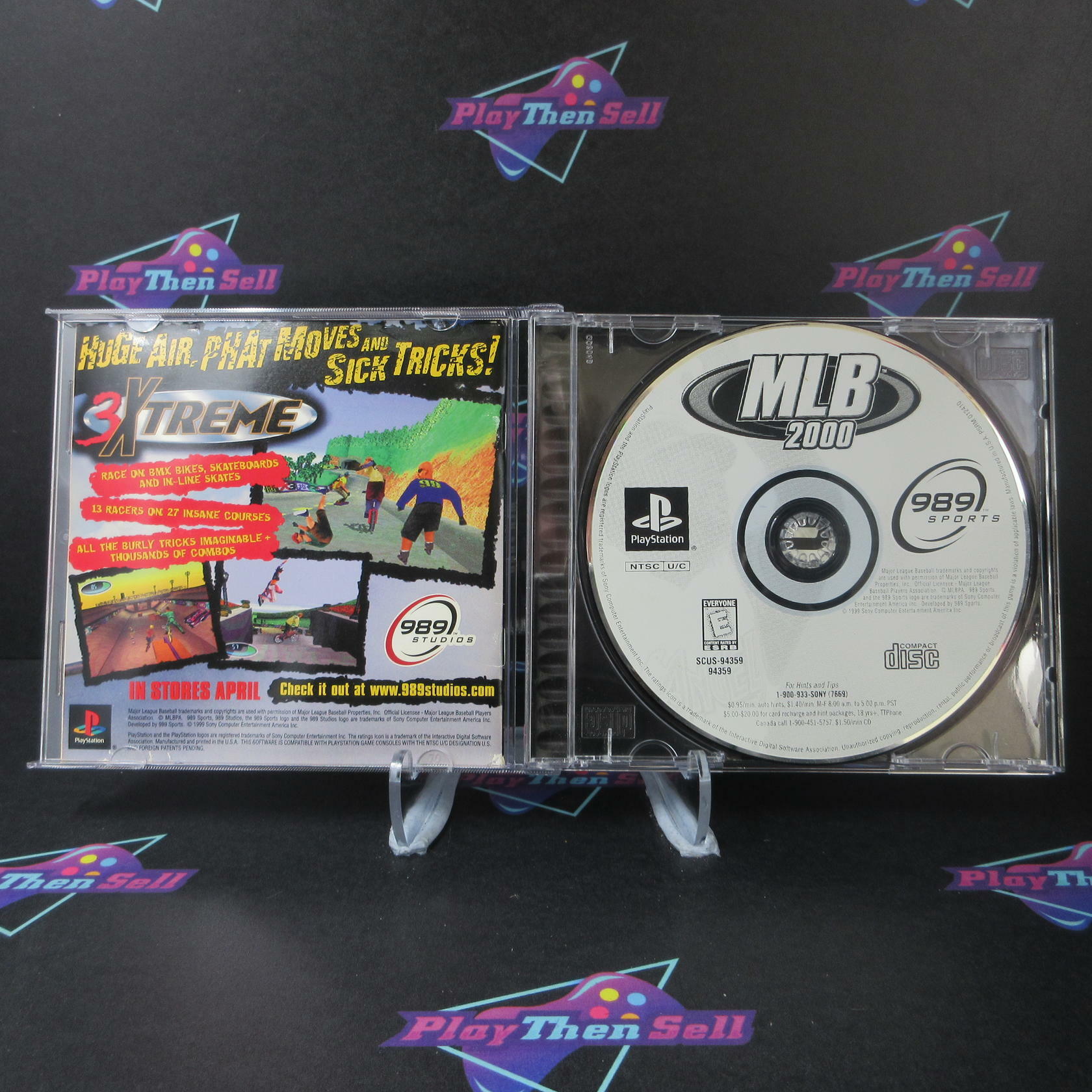 MLB 2000 + Reg Card PS1 PlayStation 1 MD Complete CIB - Very Good