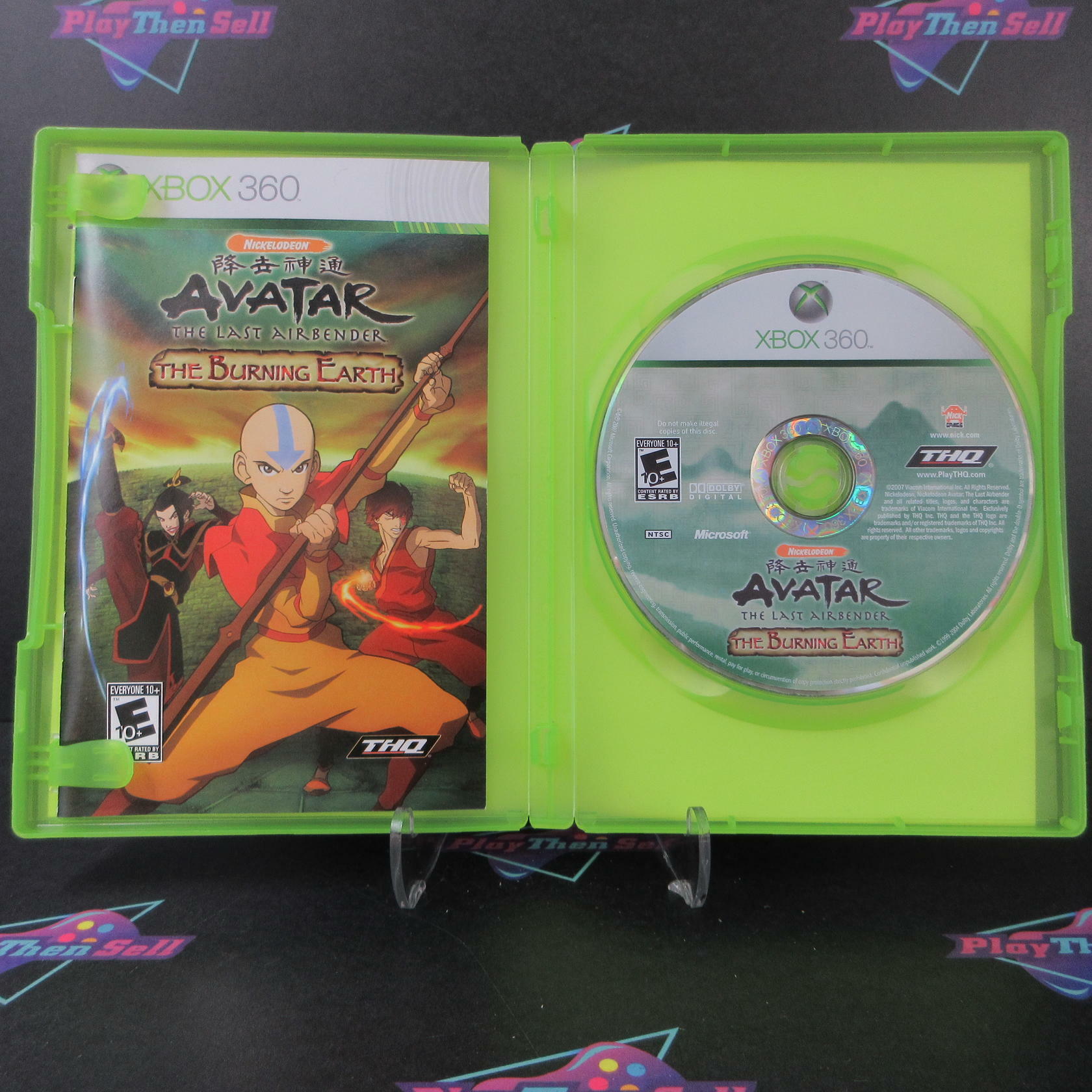 Avatar The Burning Earth Xbox 360 AD Complete CIB - Very Good