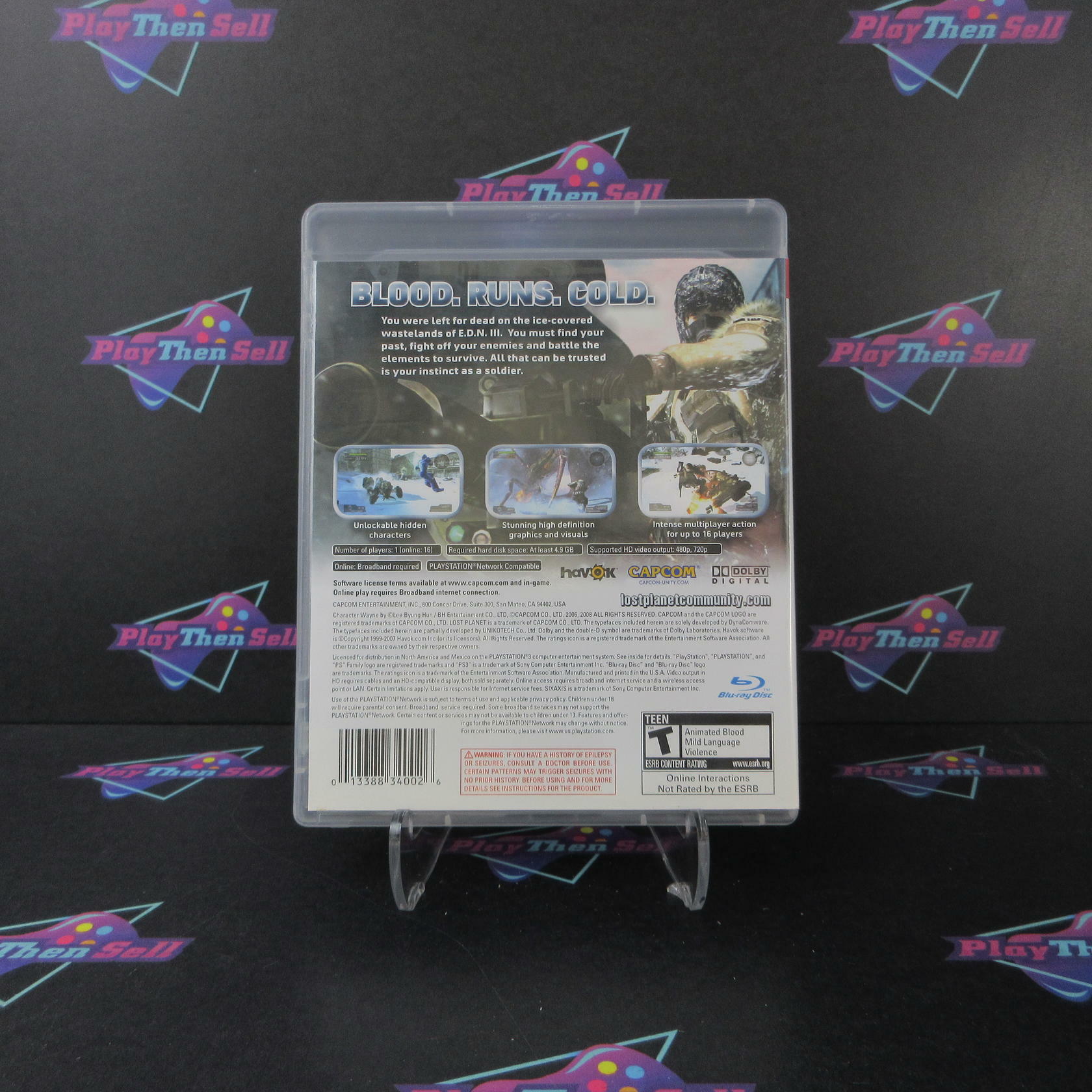 Lost Planet Extreme Condition PS3 PlayStation 3 AD Complete CIB - Very Good