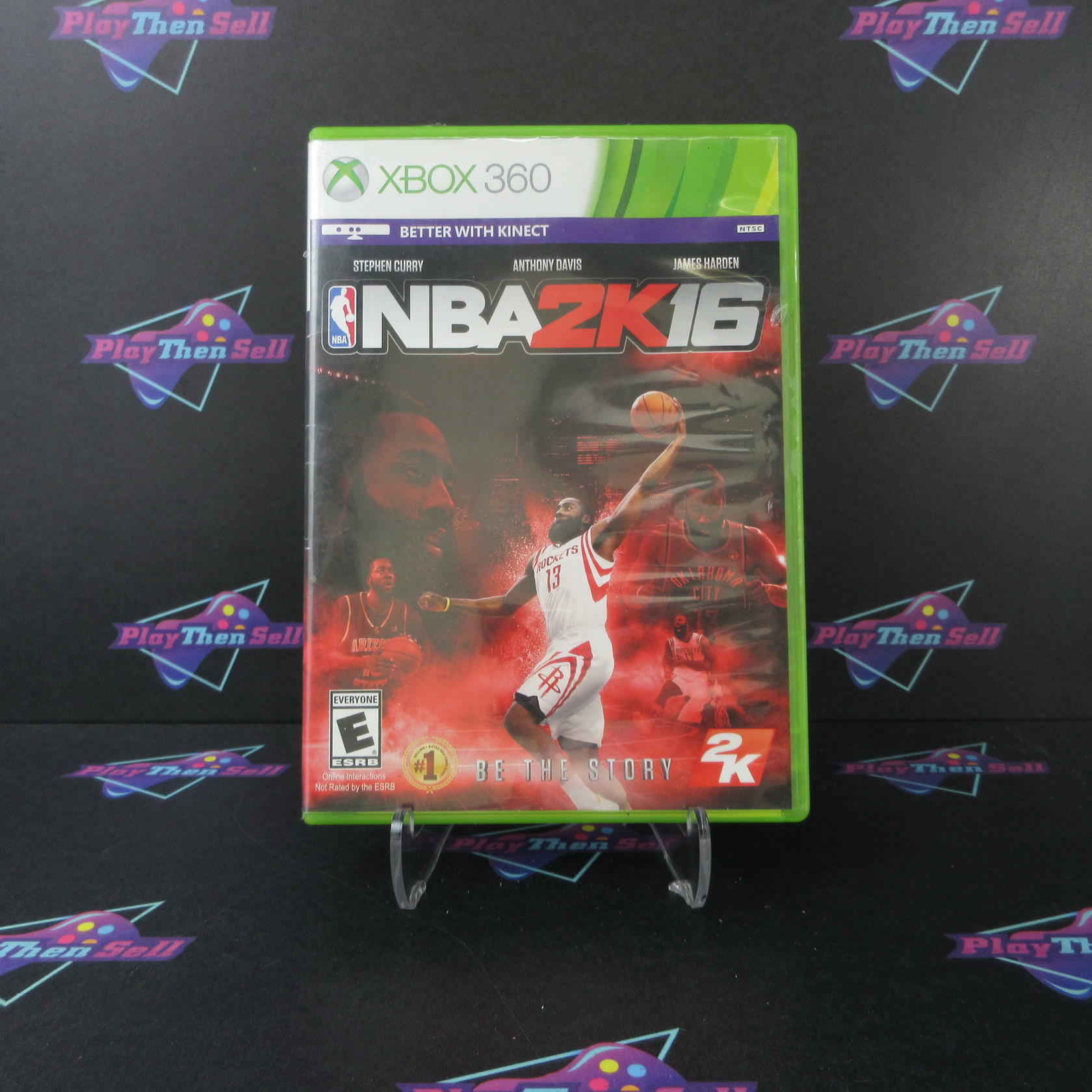NBA 2K16 James Harden Xbox 360 DD Complete CIB - Very Good