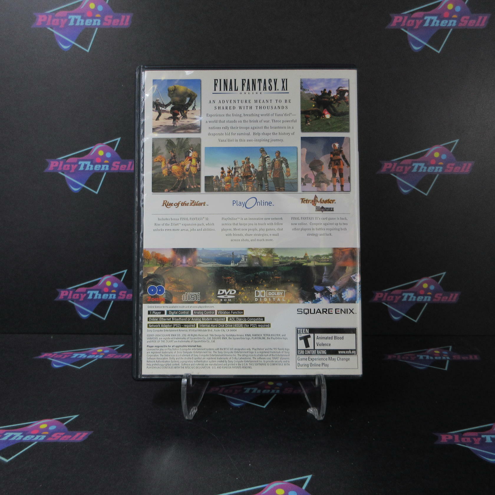 Final Fantasy XI Online PS2 Playstation 2 - Very Good