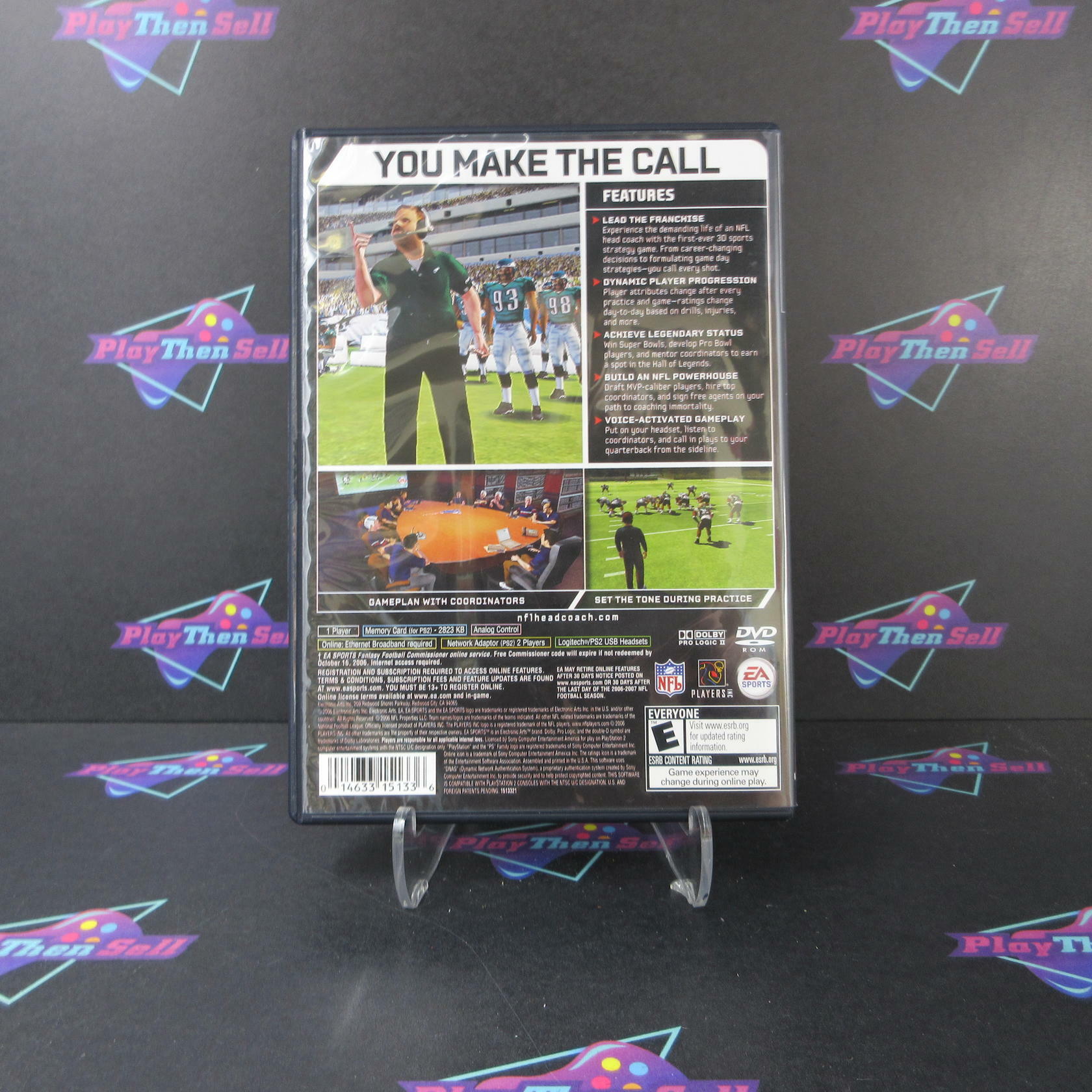 NFL Head Coach PS2 PlayStation 2 MD Complete CIB - Very Good
