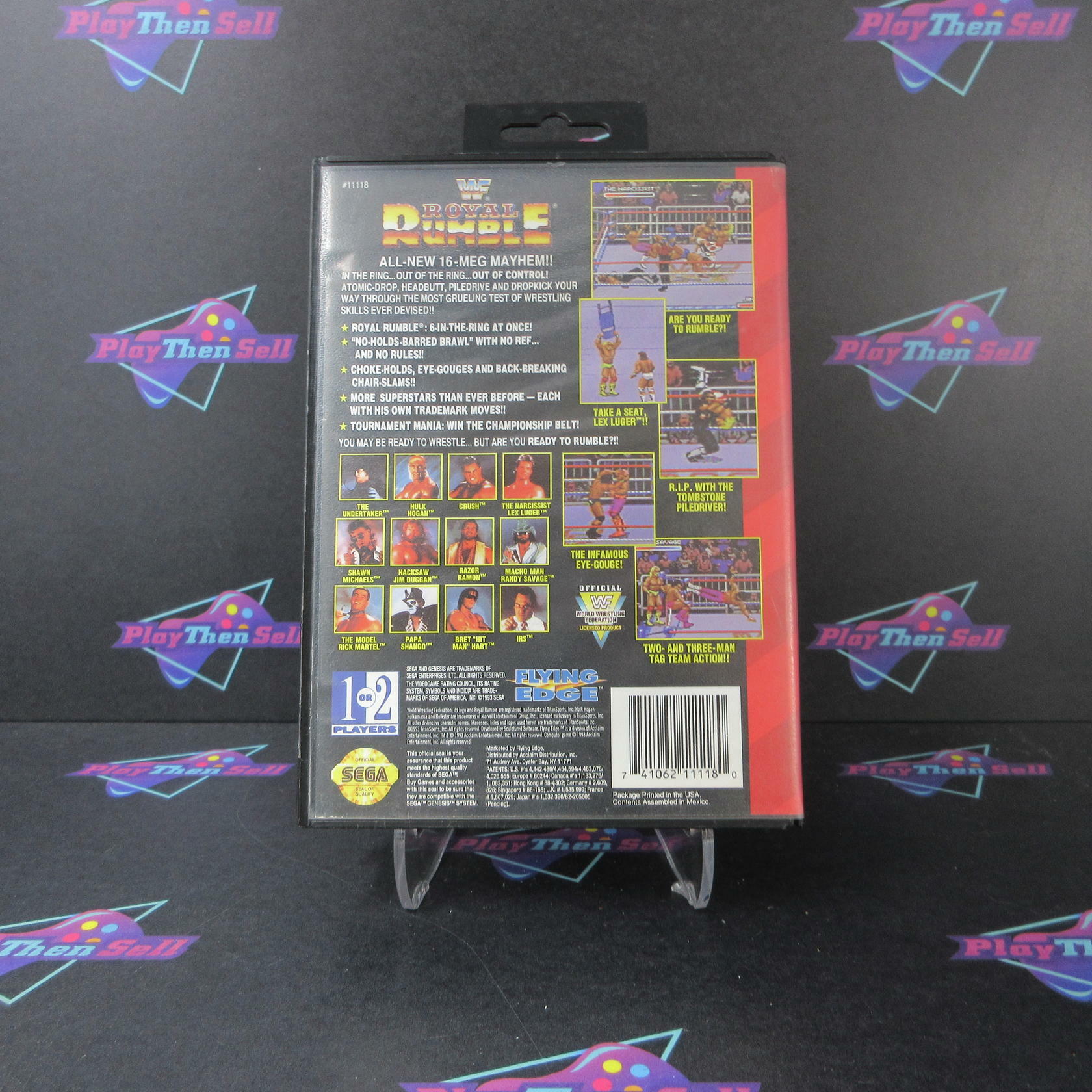 WWF Royal Rumble Sega Genesis Boxed NM Authentic / Tested - Very Good