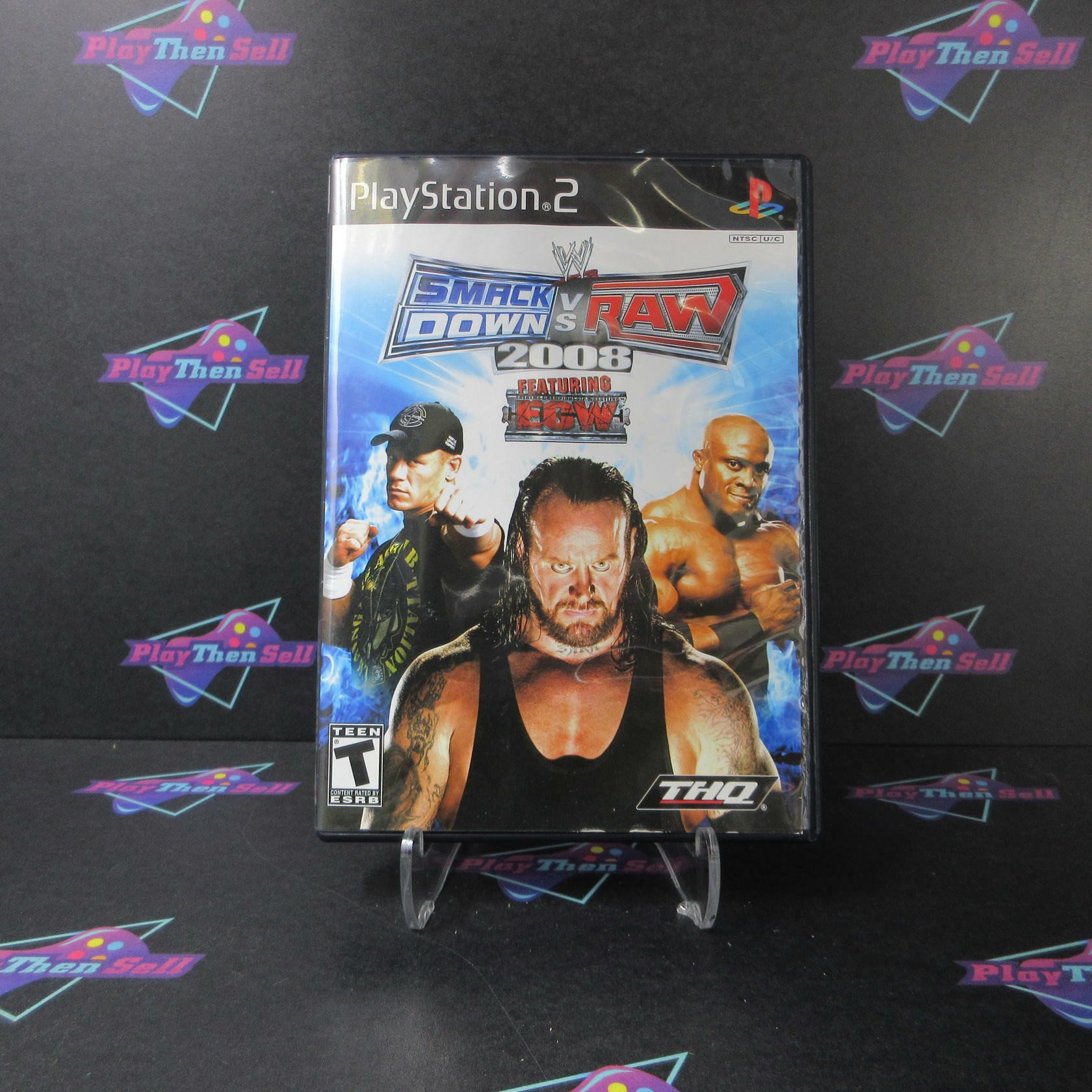WWE SmackDown vs. Raw 2008 PS2 PlayStation 2 AD/NM - Very Good