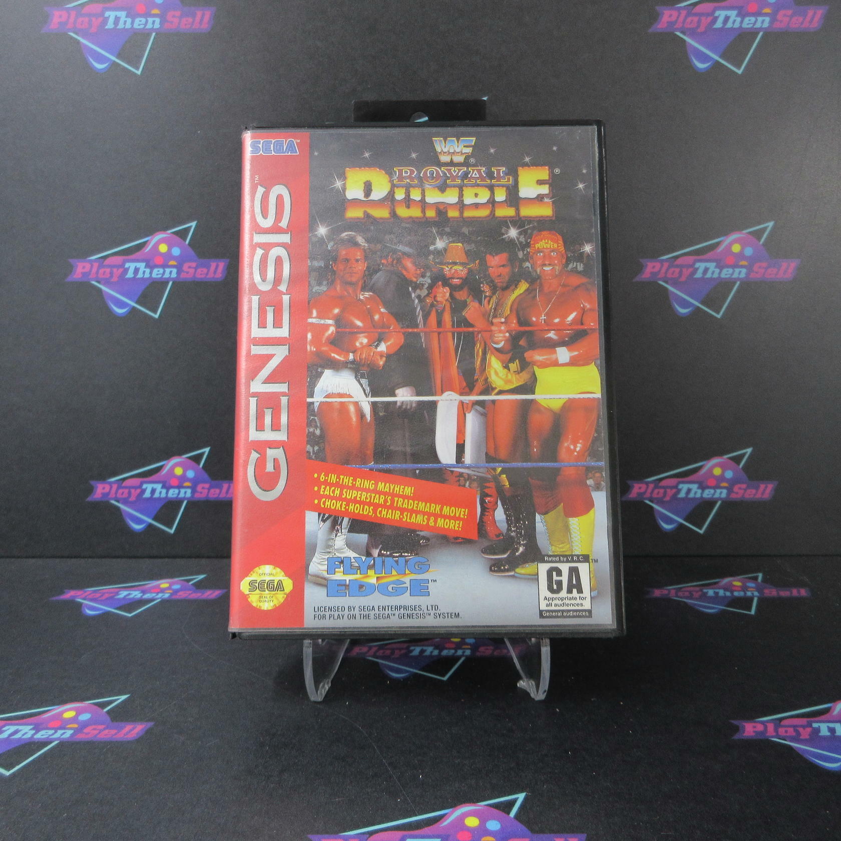 WWF Royal Rumble Sega Genesis Boxed NM Authentic / Tested - Very Good