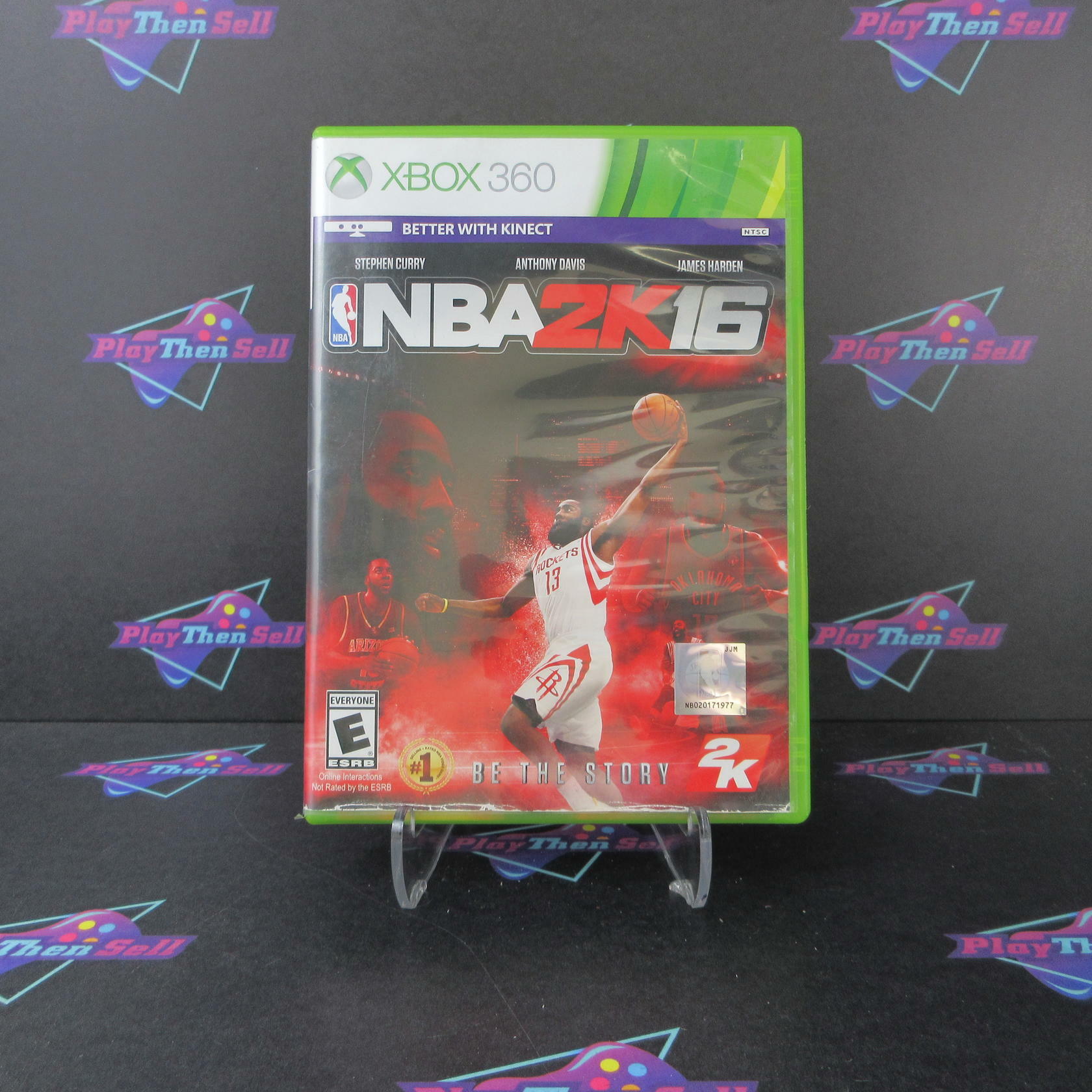 NBA 2K16 James Harden Xbox 360 AD Complete CIB - Very Good