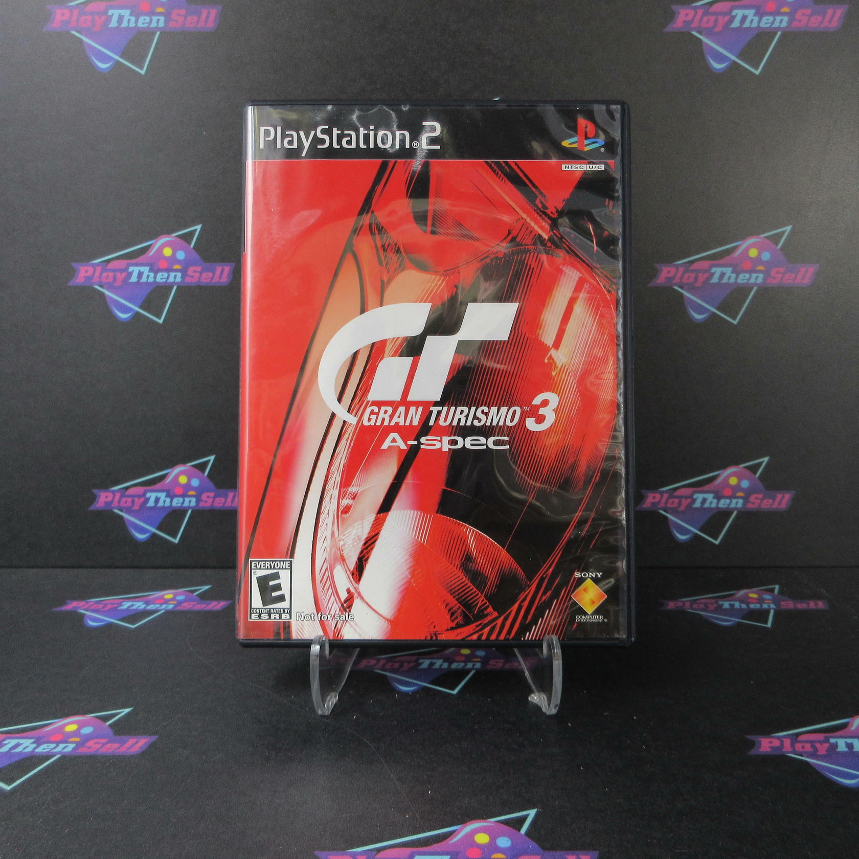 Gran Turismo 3 A Spec Red Cover PS2 PlayStation 2 AD Complete - Very Good