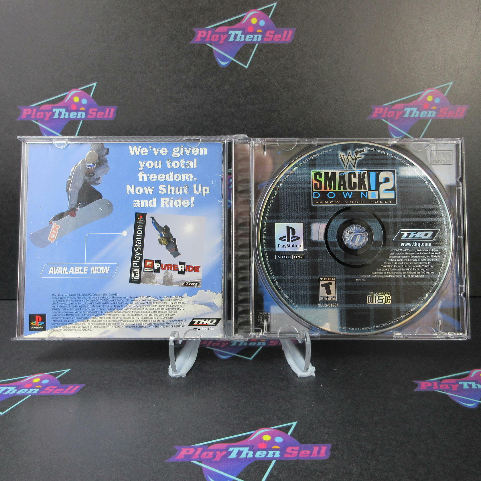 WWF Smackdown 2 Know Your Role PS1 PlayStation 1 - Like New