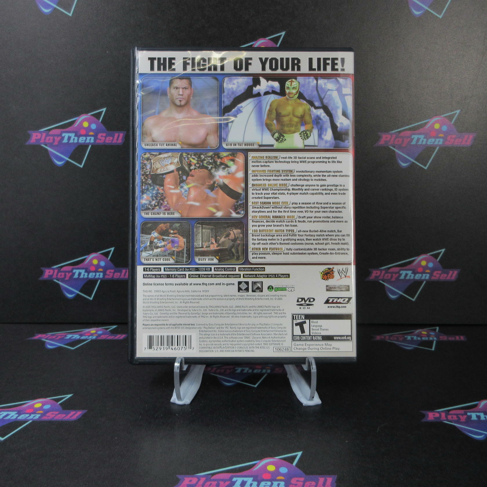 SmackDown Vs Raw 2006 PS2 PlayStation 2 - Like New
