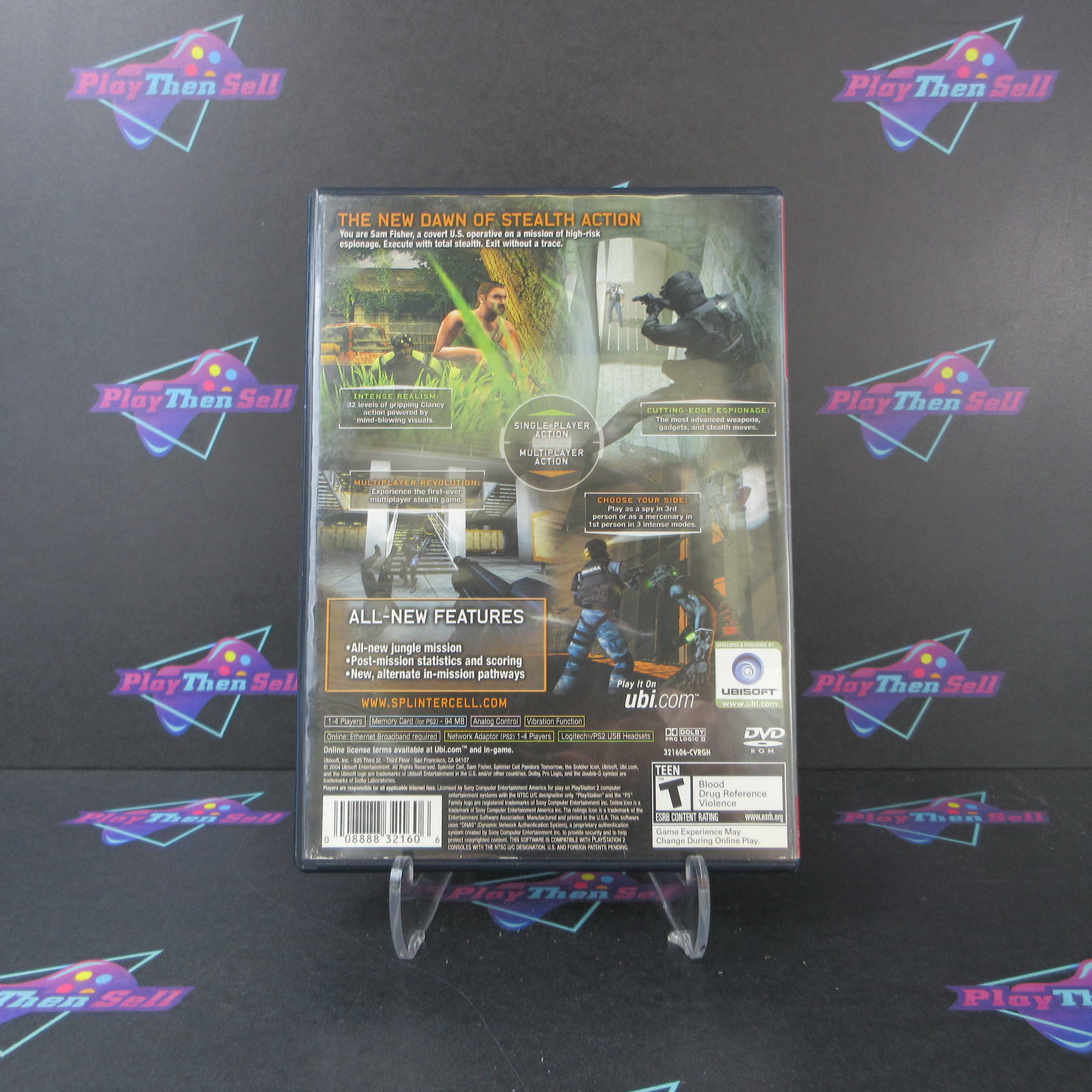 Splinter Cell Pandora Tomorrow GH PS2 PlayStation 2 AD/DD/NM - Very Good