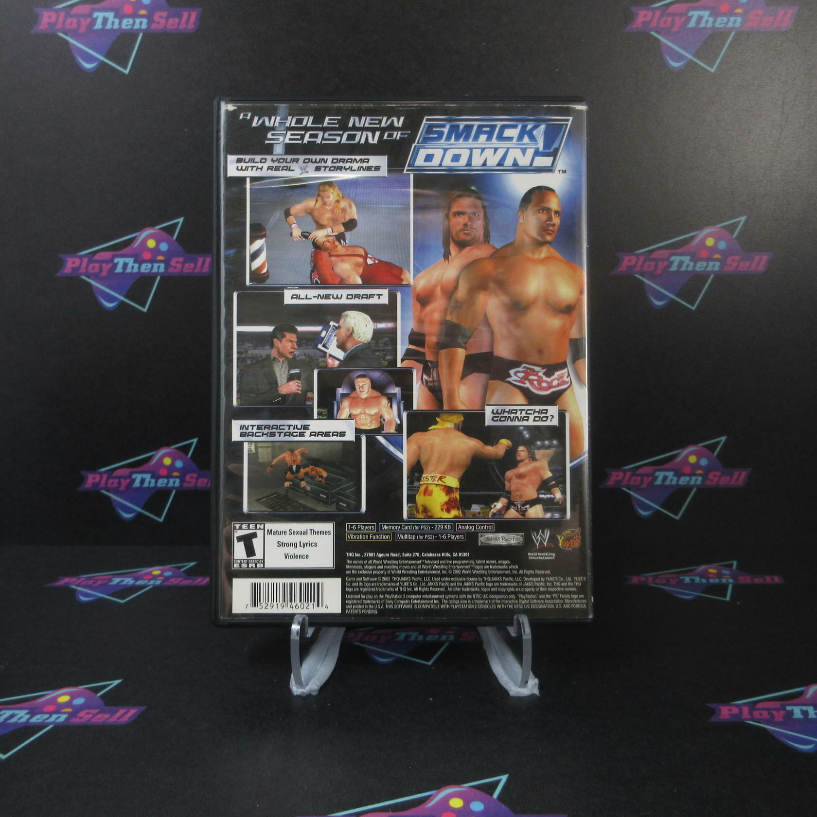 WWE Smackdown Shut Your Mouth PS2 PlayStation 2 - Like New