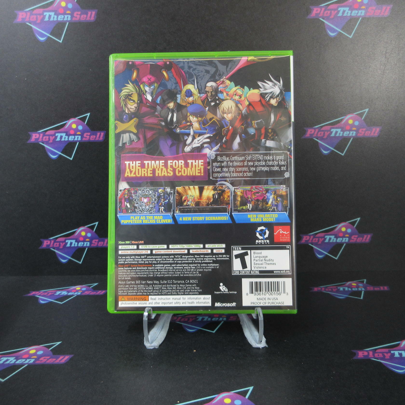 BlazBlue Continuum Shift Extend Xbox 360 - Like New