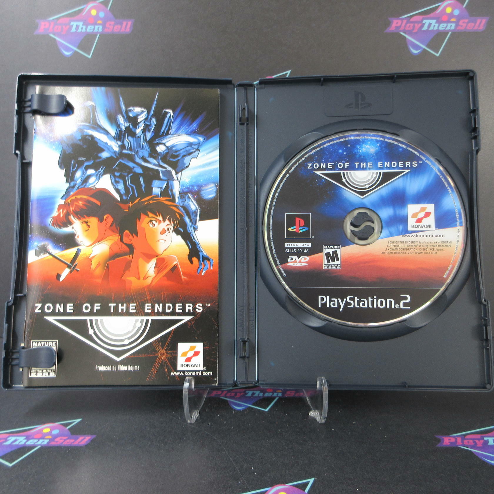 Zone of the Enders PS2 PlayStation 2 AD + Demo Disc Complete CIB - Very Good