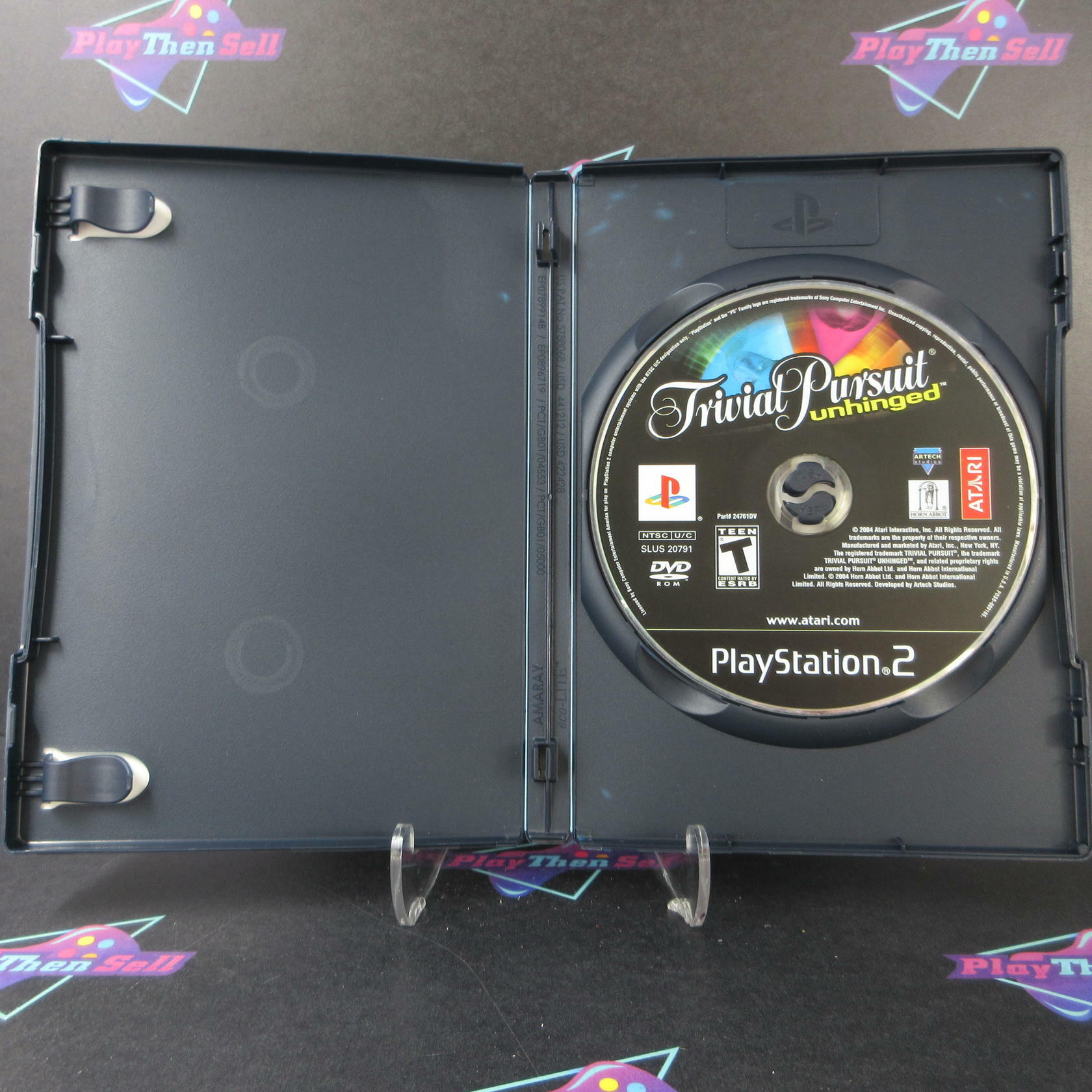 Trivial Pursuit Unhinged PS2 PlayStation 2 AD/NM - Very Good