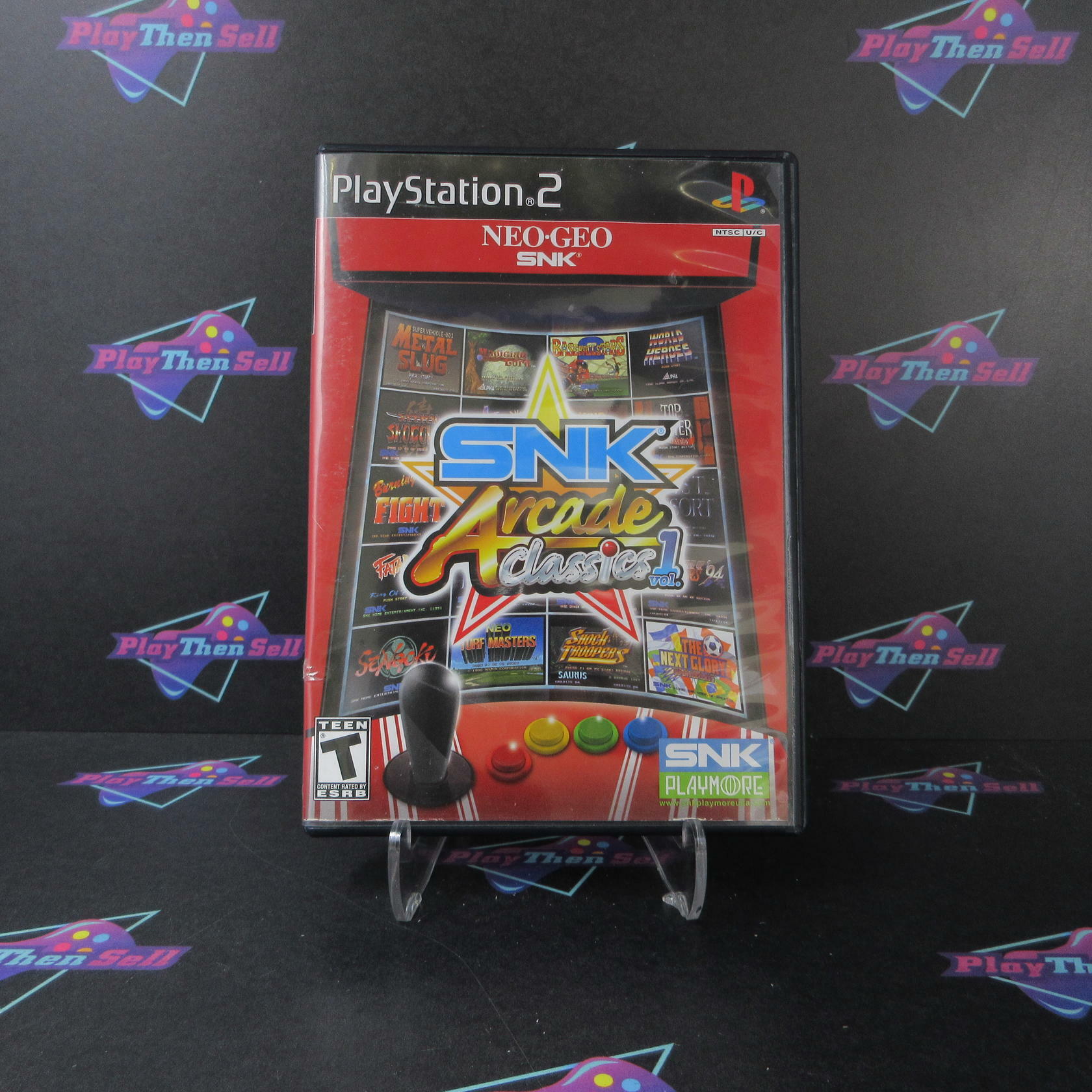 SNK Arcade Classics Vol 1 PS2 PlayStation 2 AD Complete CIB - Very Good