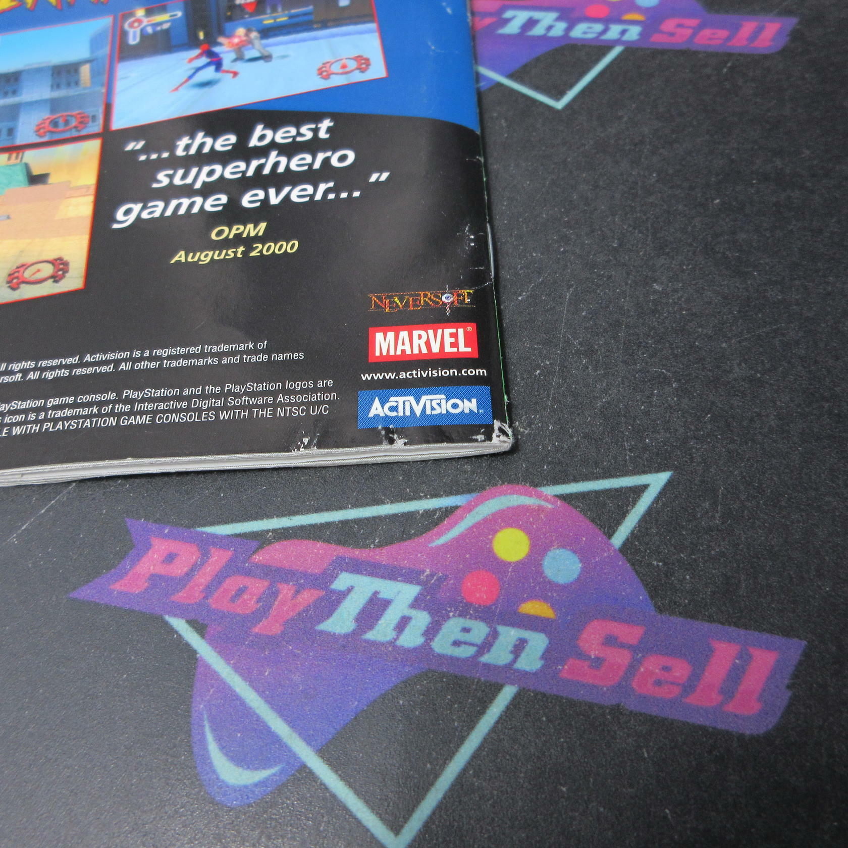Spider-Man GH PS1 PlayStation 1 MD + Reg Card Complete CIB - Very Good