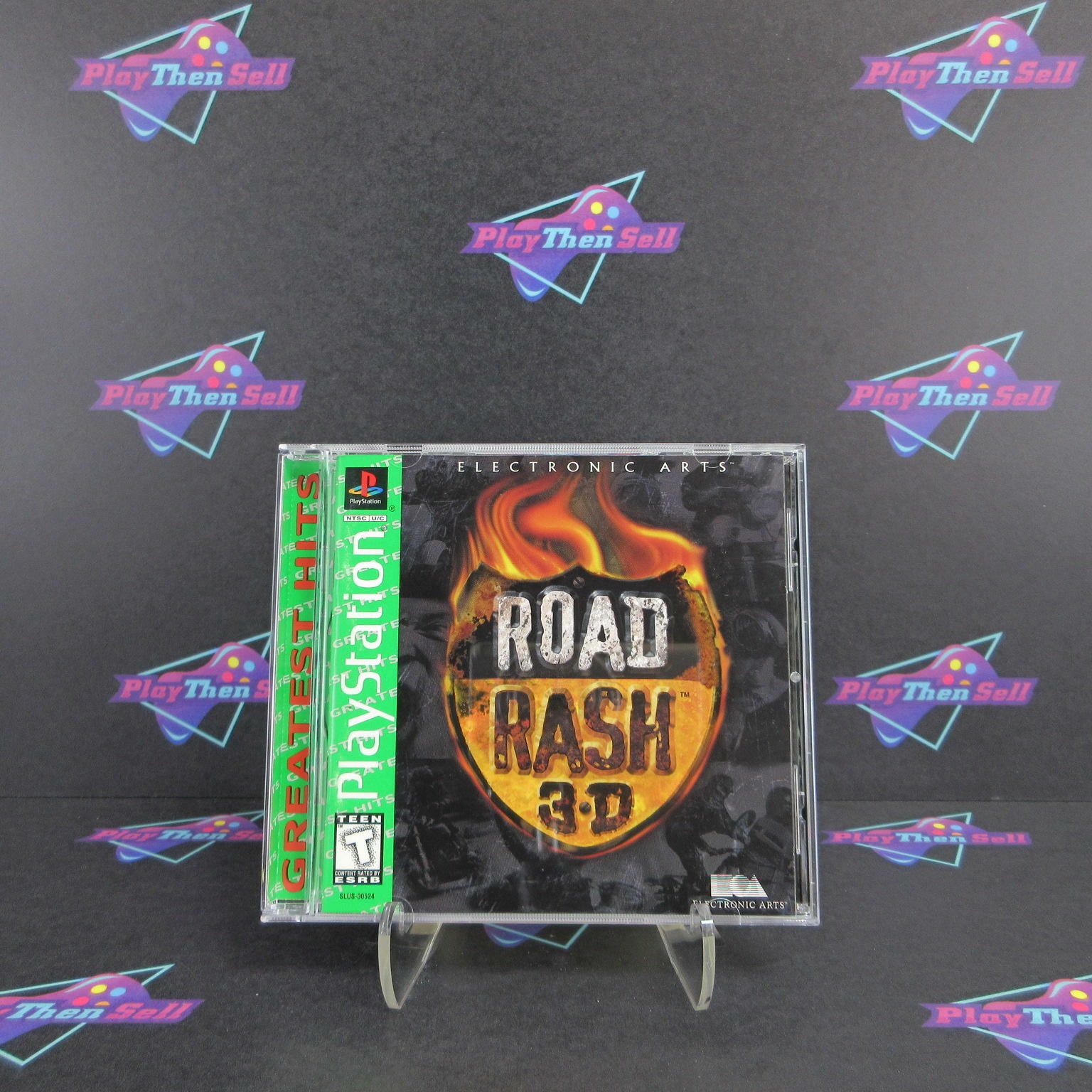Road Rash 3D PS1 PlayStation 1 GH + Reg Card - Like New