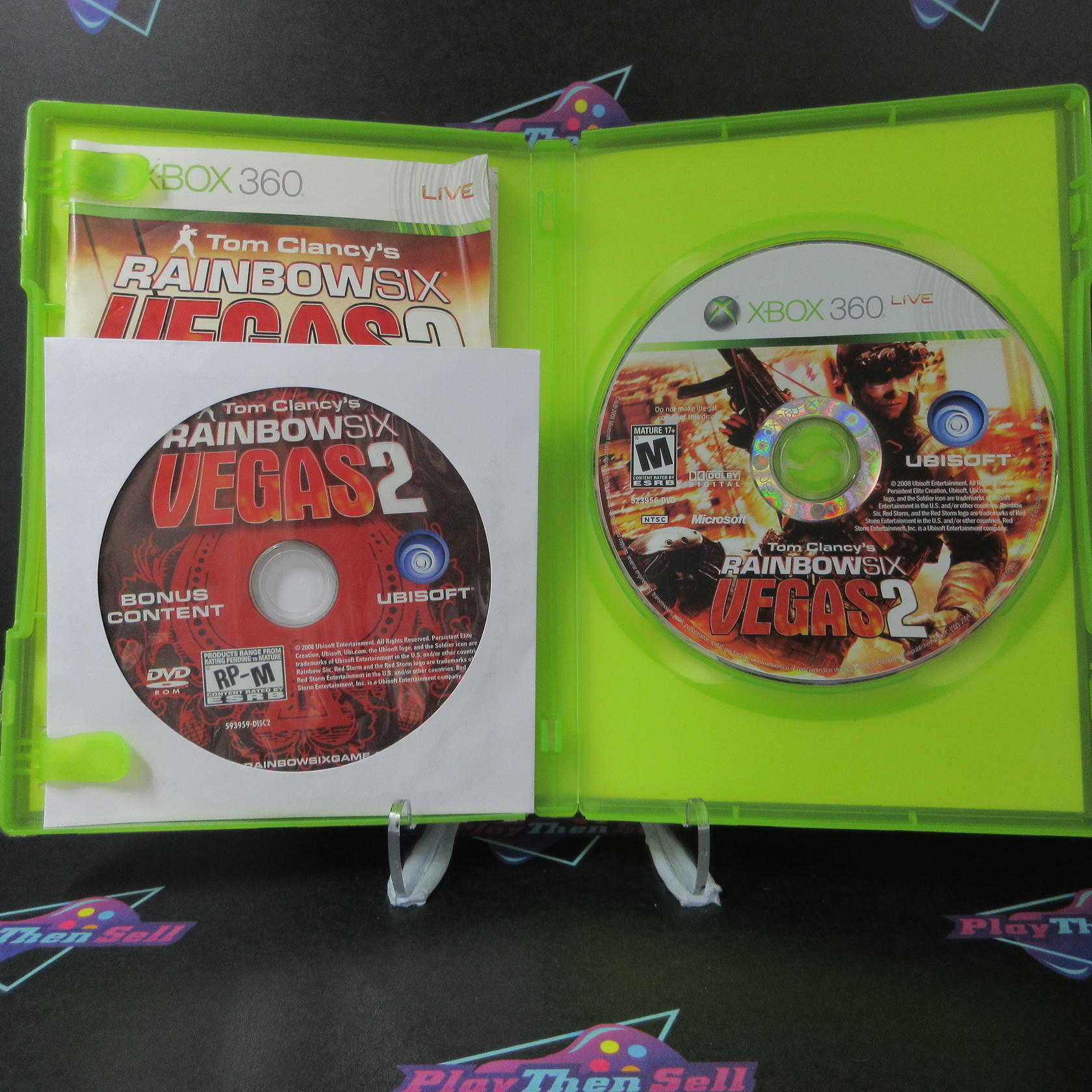 Tom Clancy's Rainbow Six Vegas 2 Xbox 360 + Bonus Disk - Like New