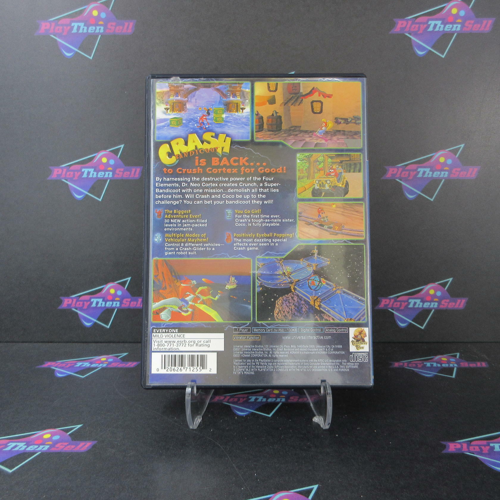 Crash Bandicoot The Wrath of Cortex PS2 PlayStation 2 DD/NM - Very Good