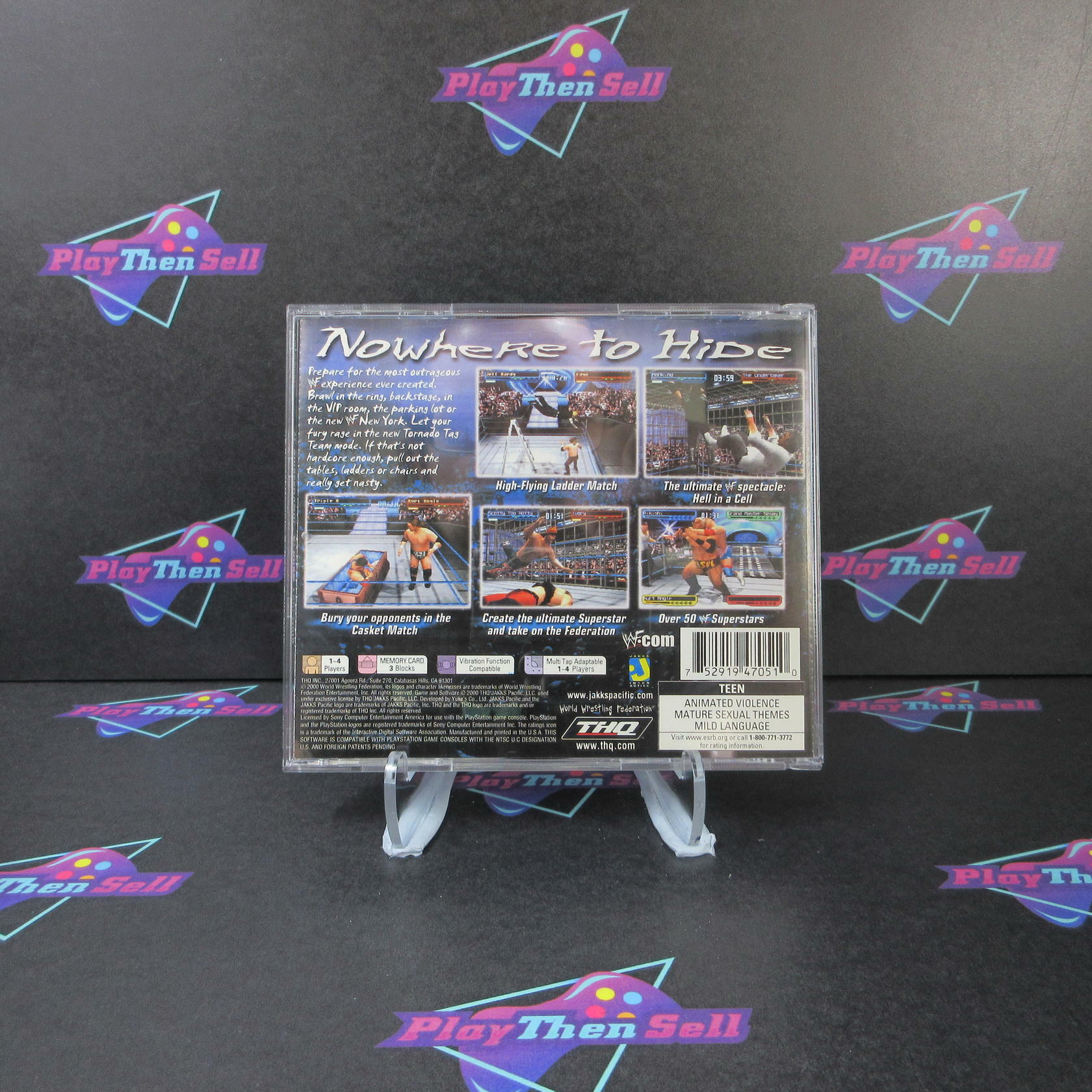 WWF Smackdown 2 Know Your Role PS1 PlayStation 1 - Like New